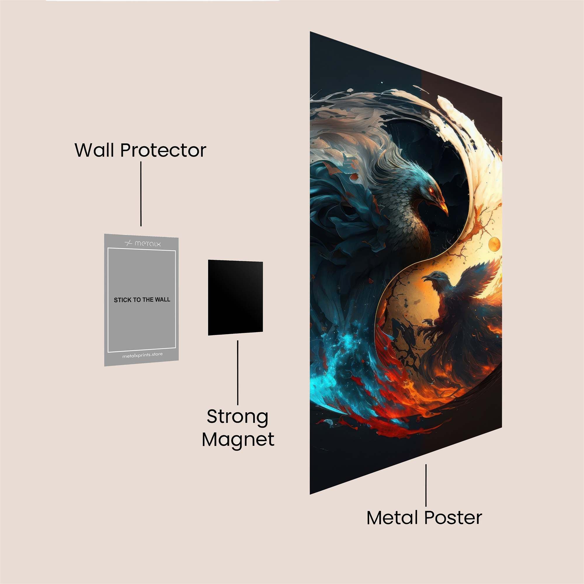 Phoenix Duality Safe Wall Magnetic / M