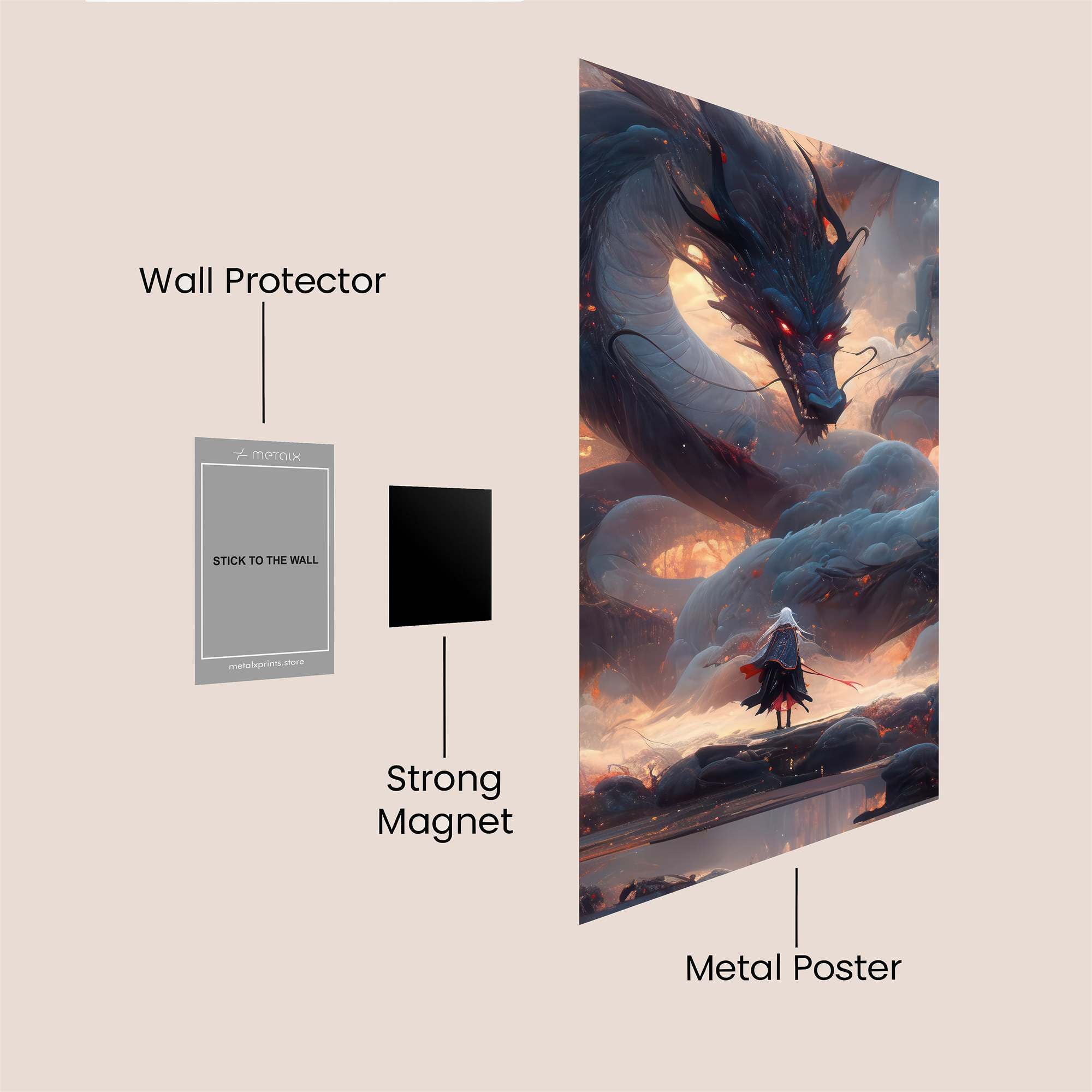 Dragon Majesty Safe Wall Magnetic / M