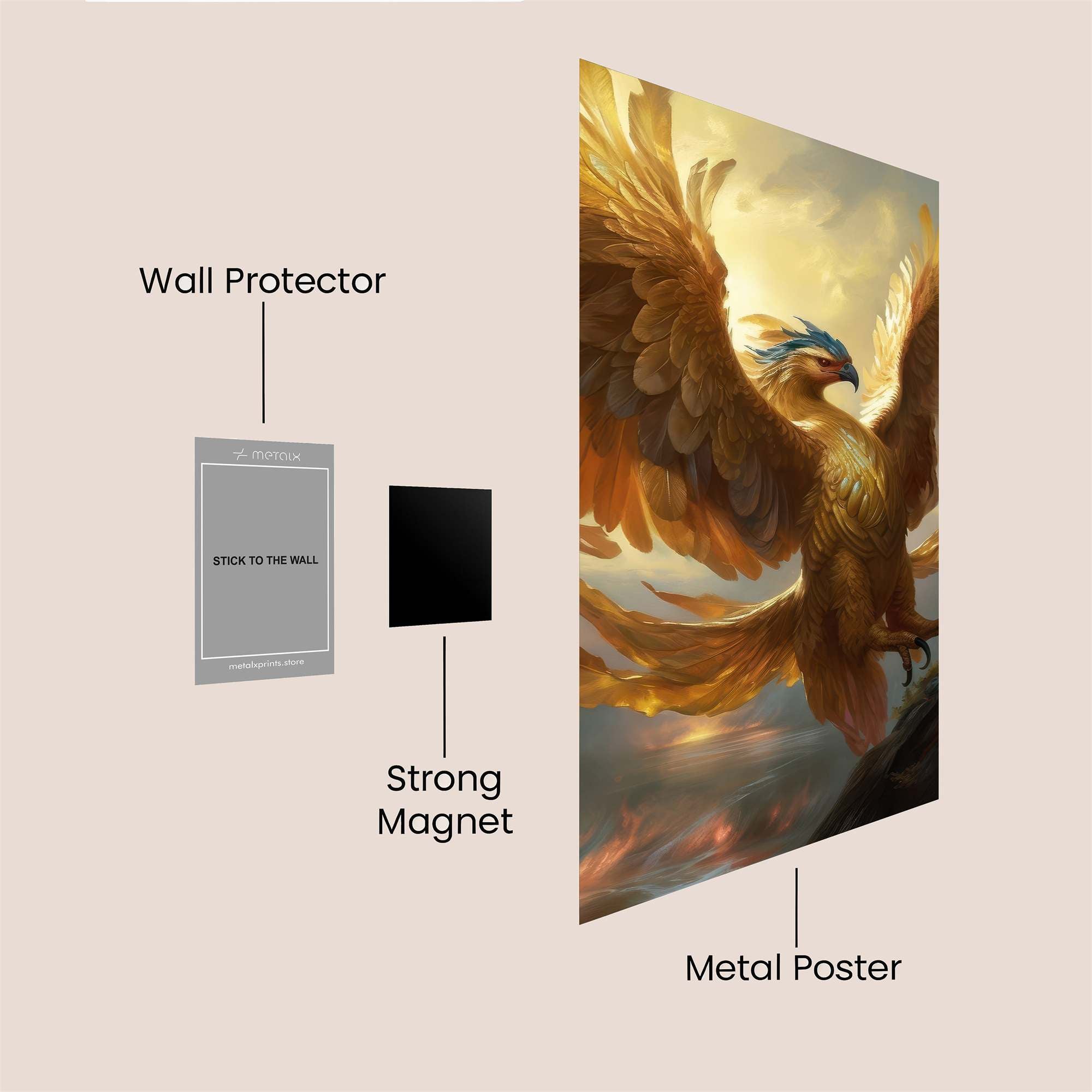 Phoenix Radiant Safe Wall Magnetic / M