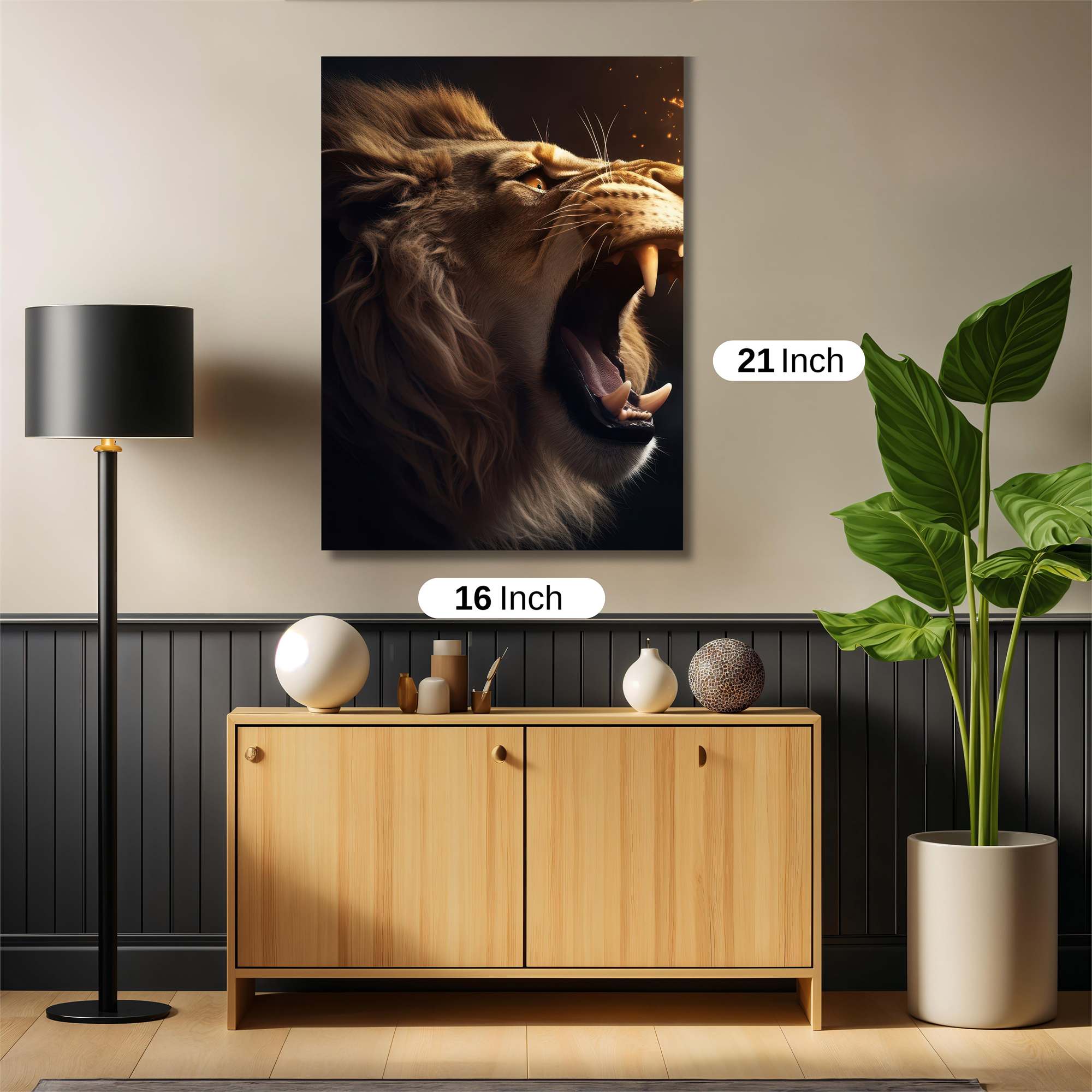 Lion Blaze Safe Wall Magnetic / M