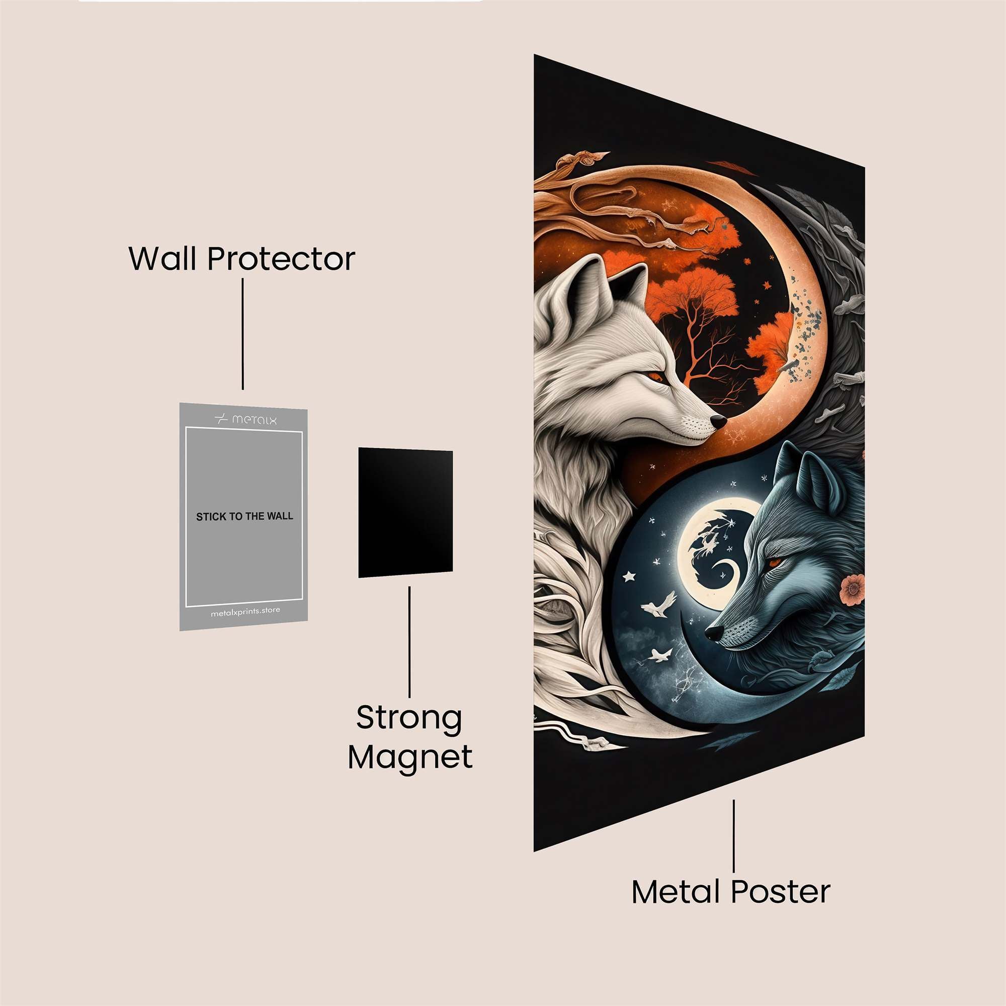 Wolf Duality Safe Wall Magnetic / M