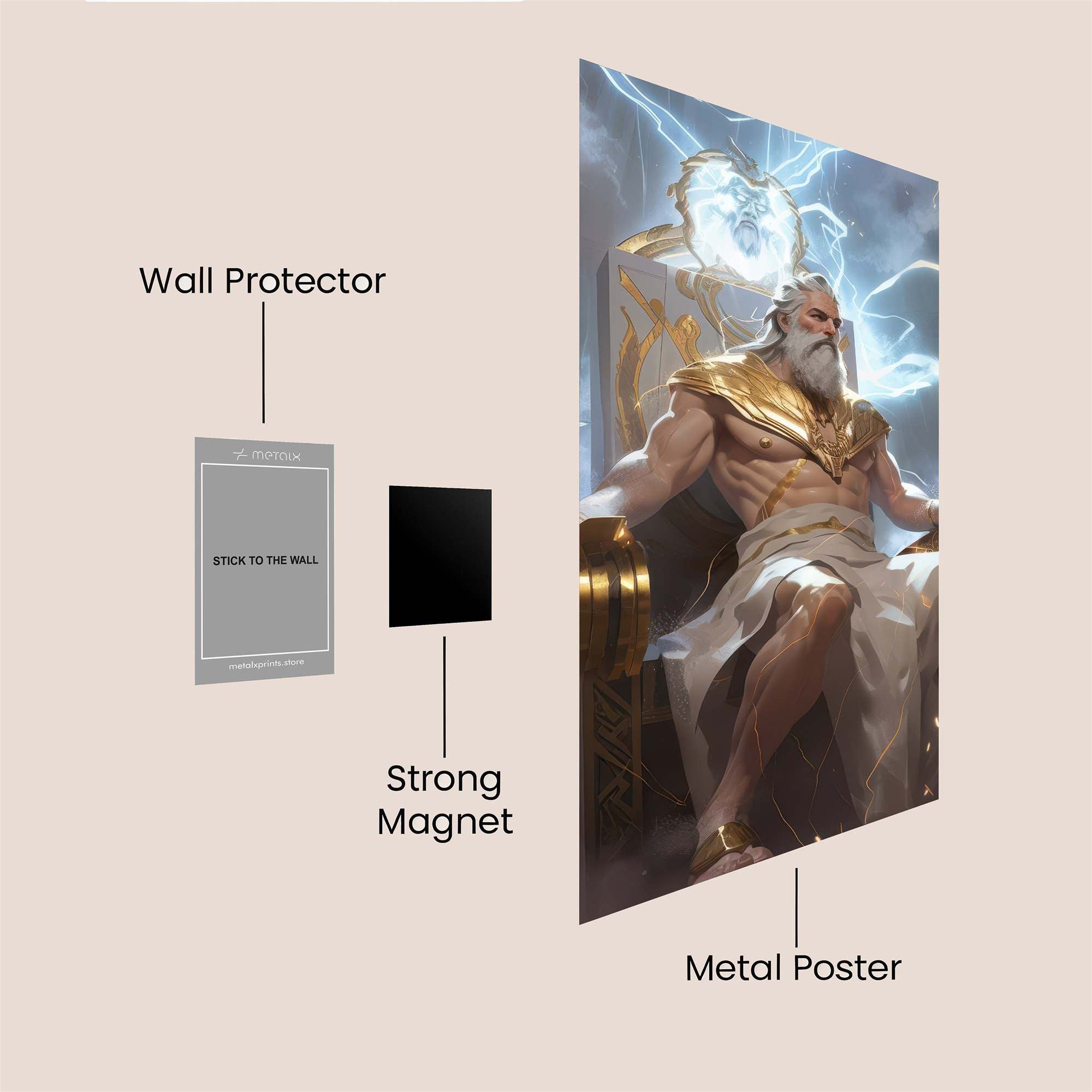 Zeus Majestic Safe Wall Magnetic / M