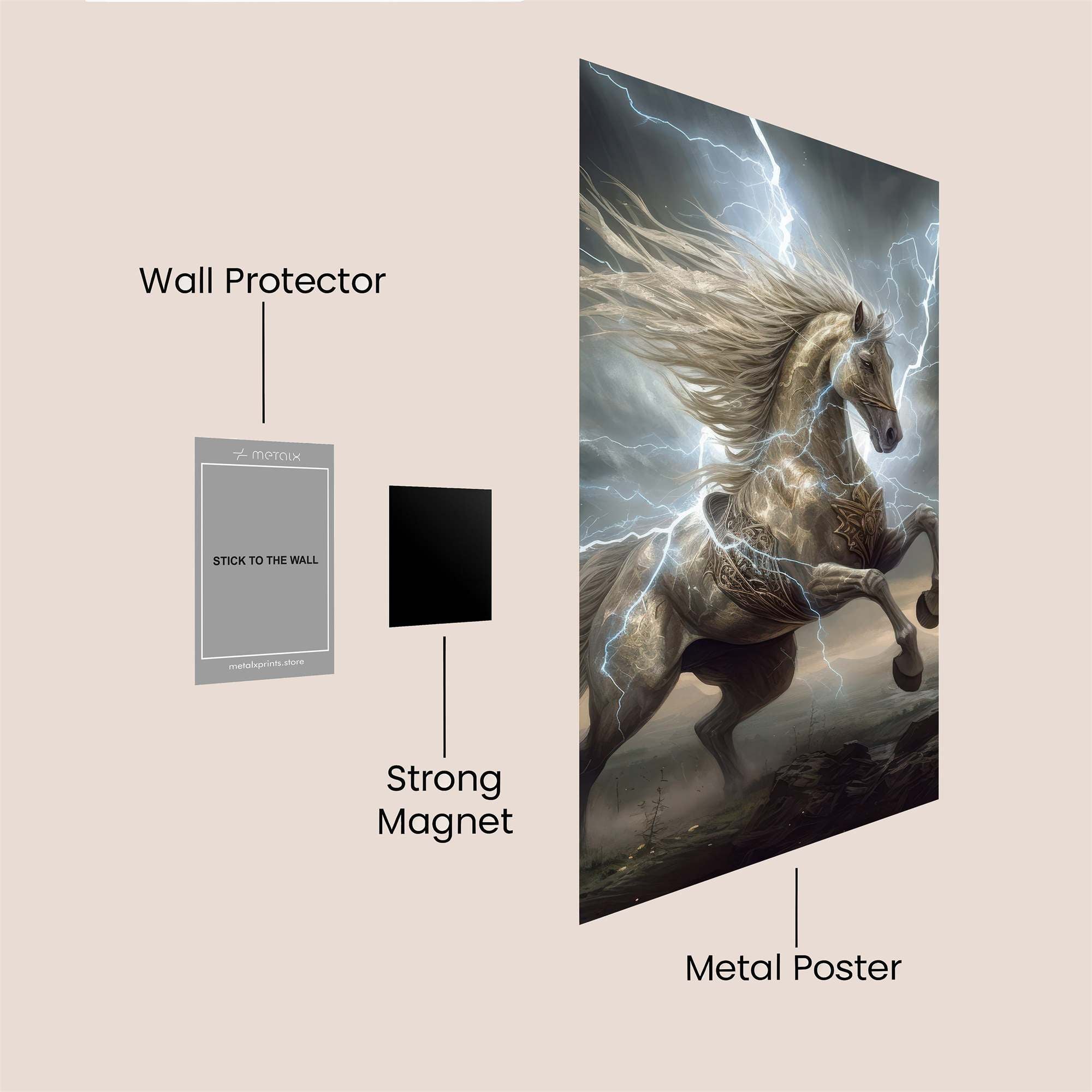Thunder Steed Safe Wall Magnetic / M