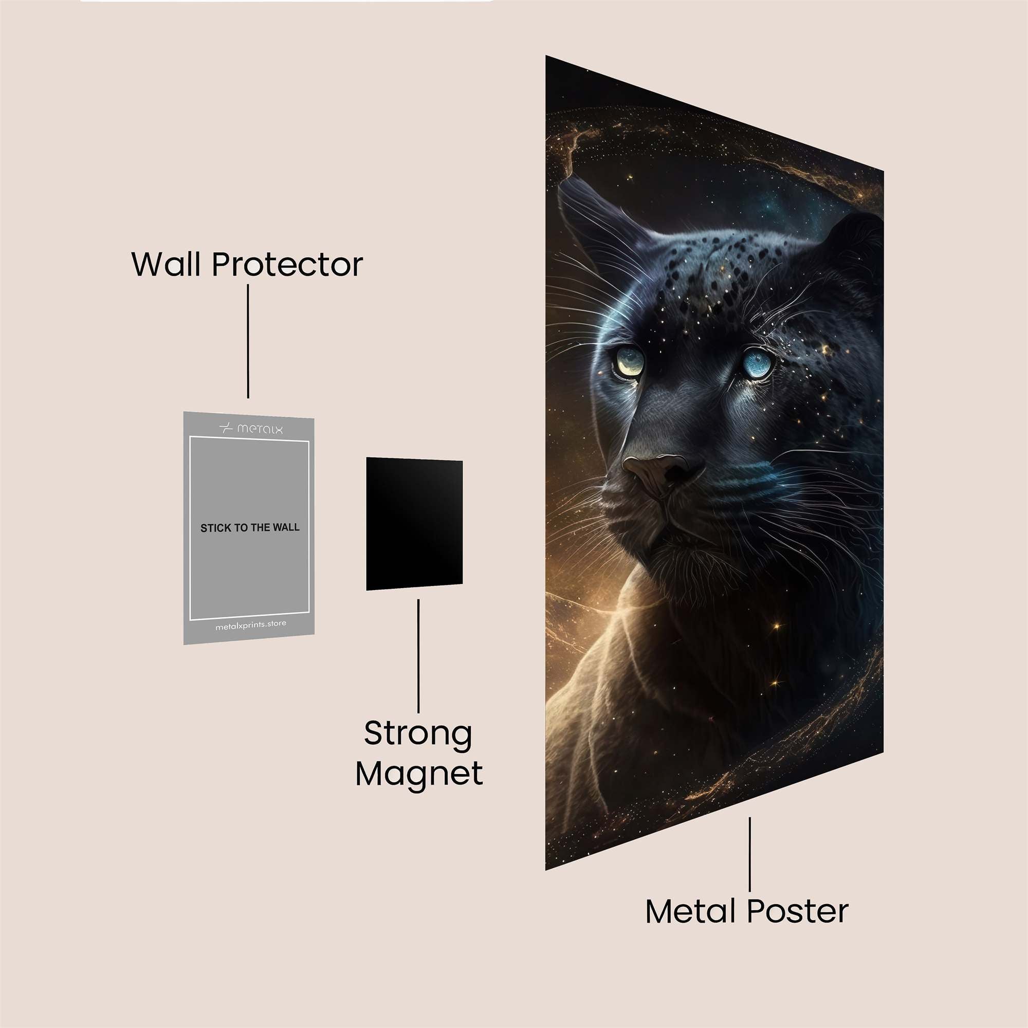 Cosmic Panther Safe Wall Magnetic / M