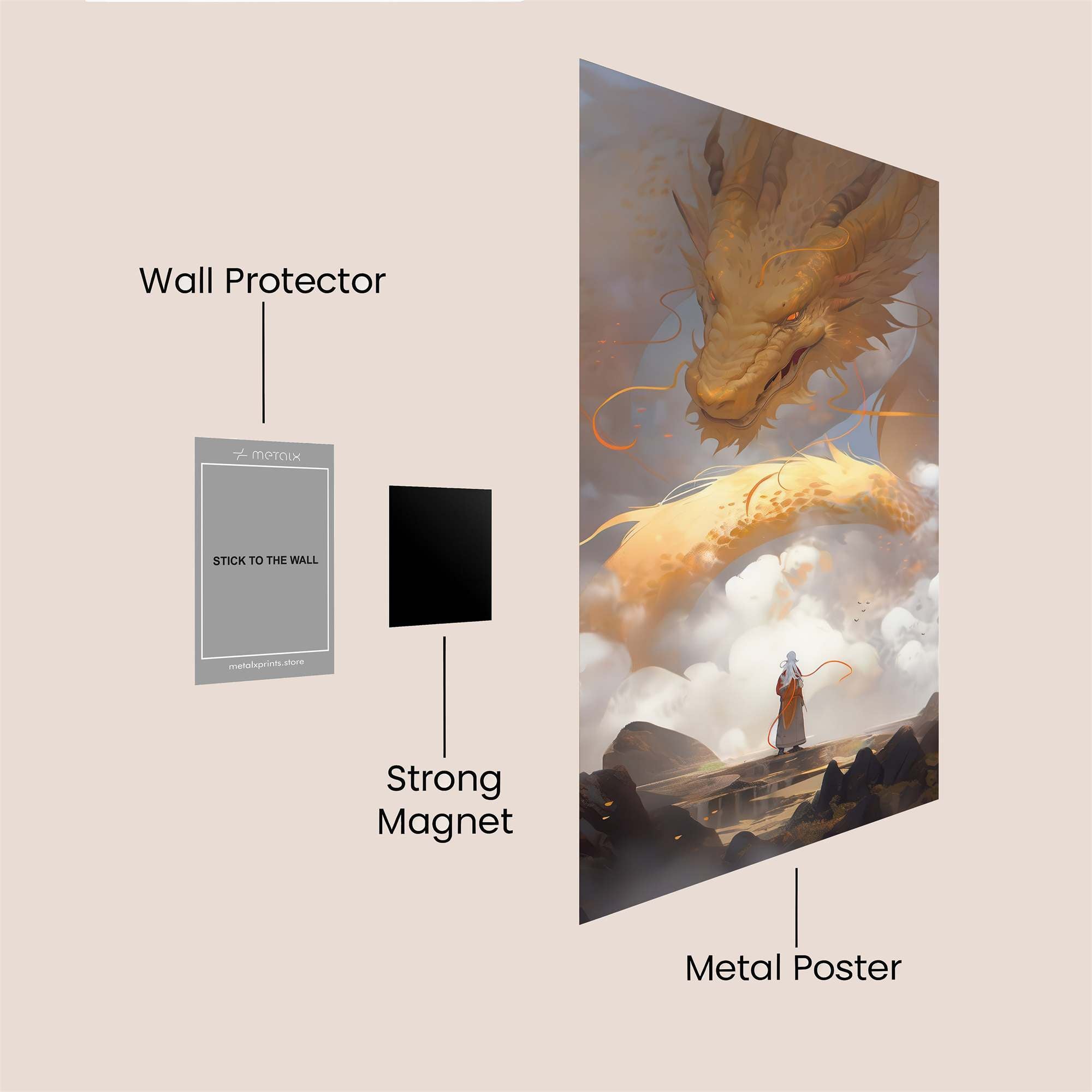 Dragon Majestic Safe Wall Magnetic / M