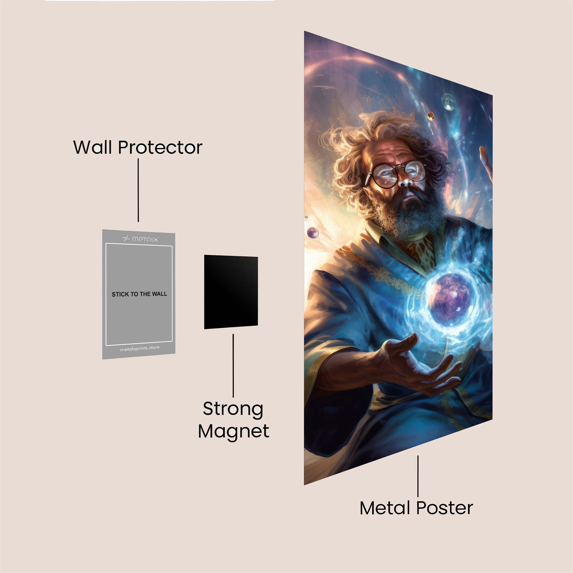 Wizard Whimsy Safe Wall Magnetic / M