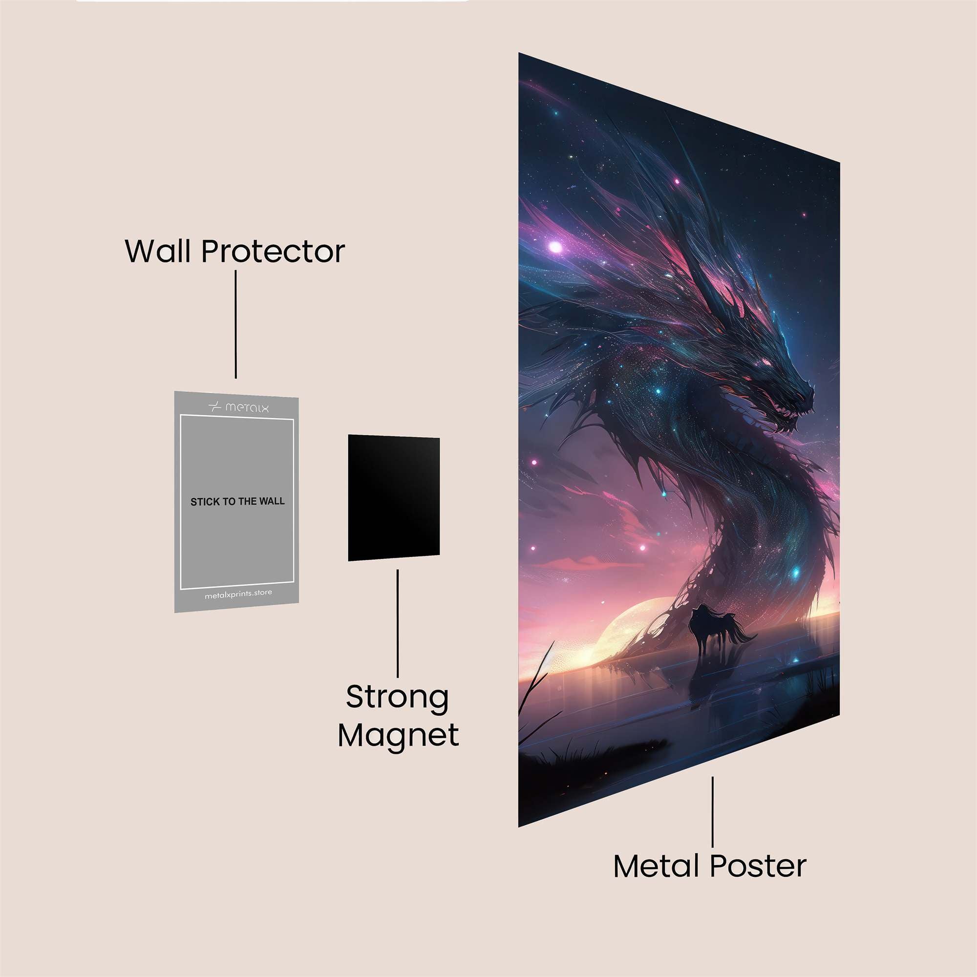 Galactic Serpent Safe Wall Magnetic / M