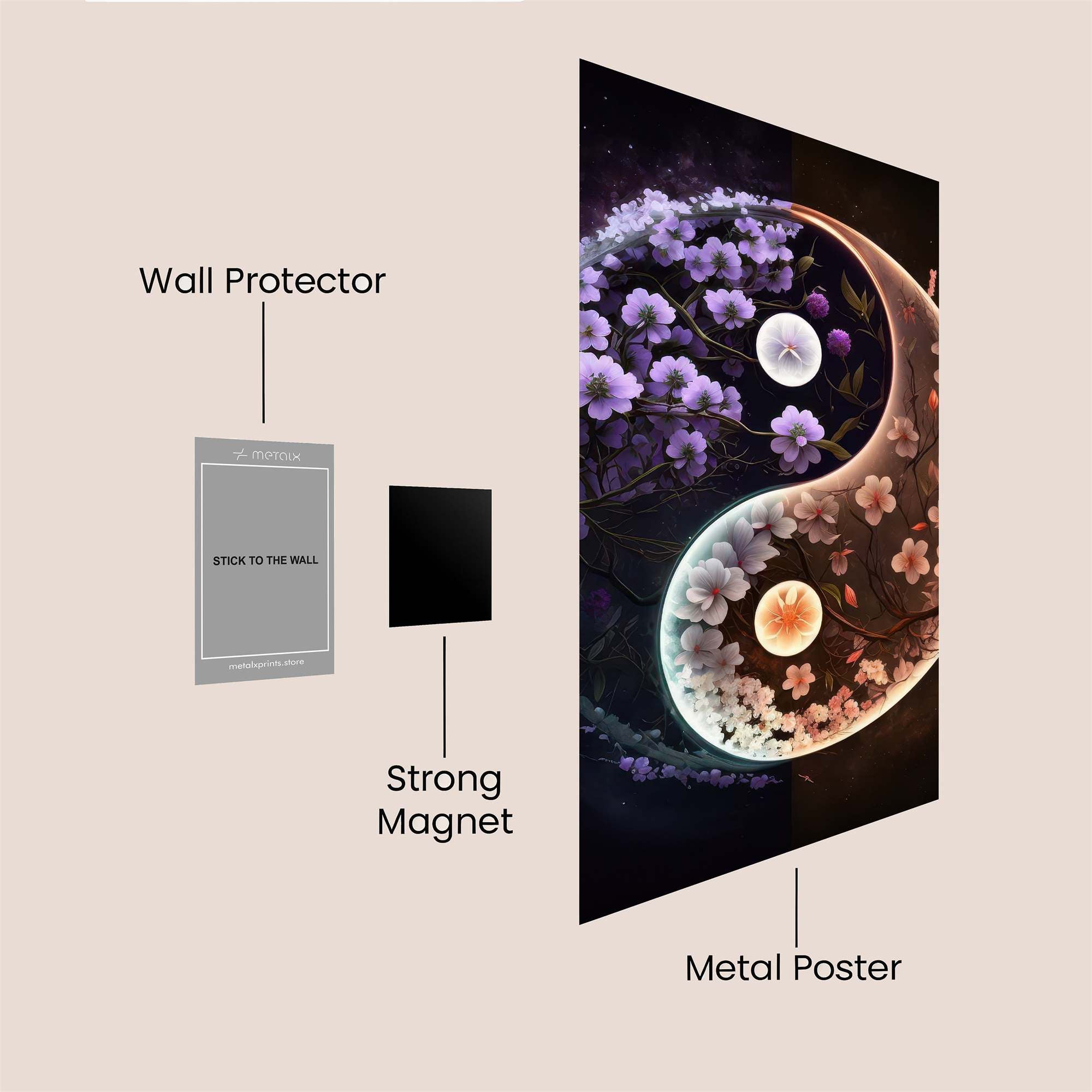 Yin-Yang Safe Wall Magnetic / M