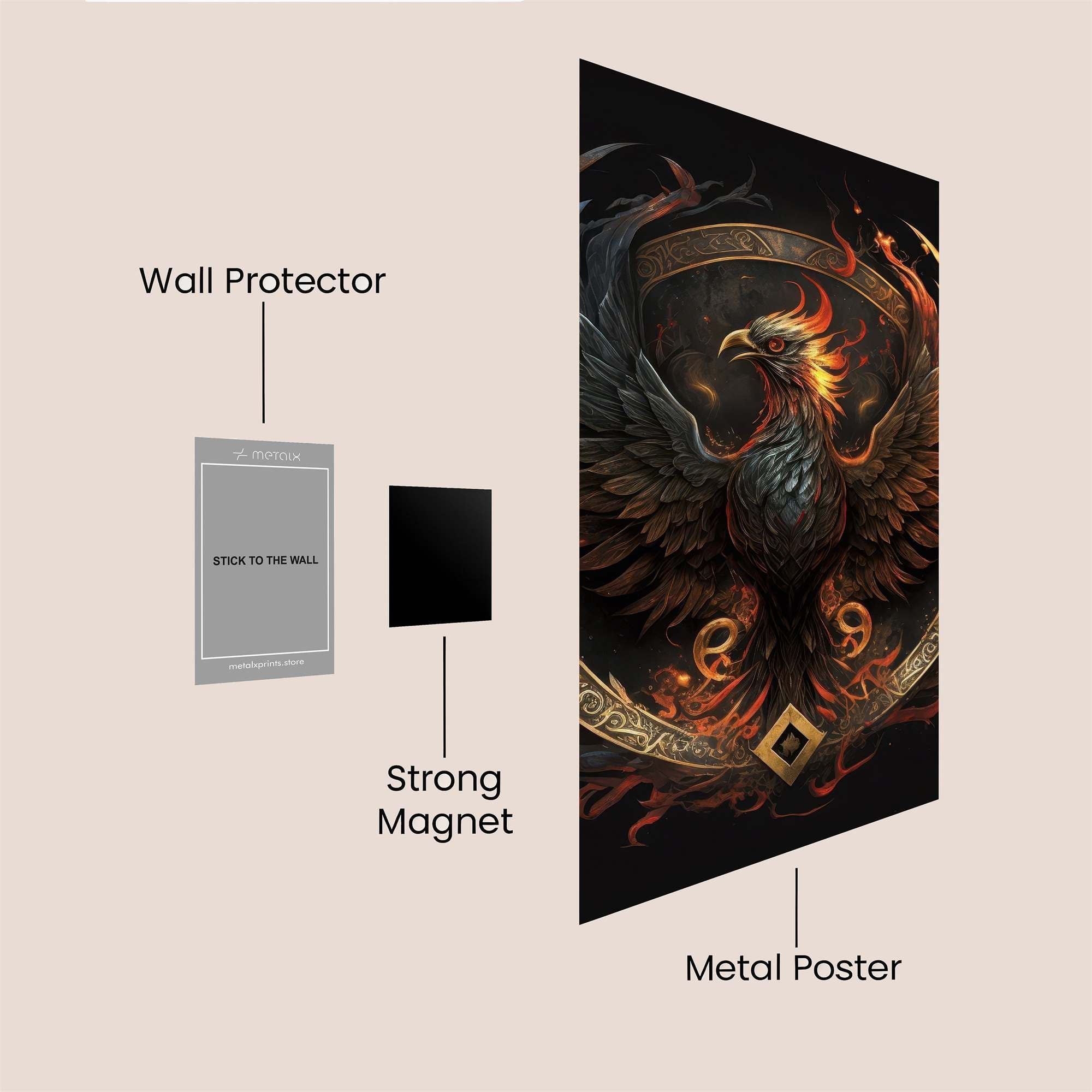 Phoenix Resplendent Safe Wall Magnetic / M
