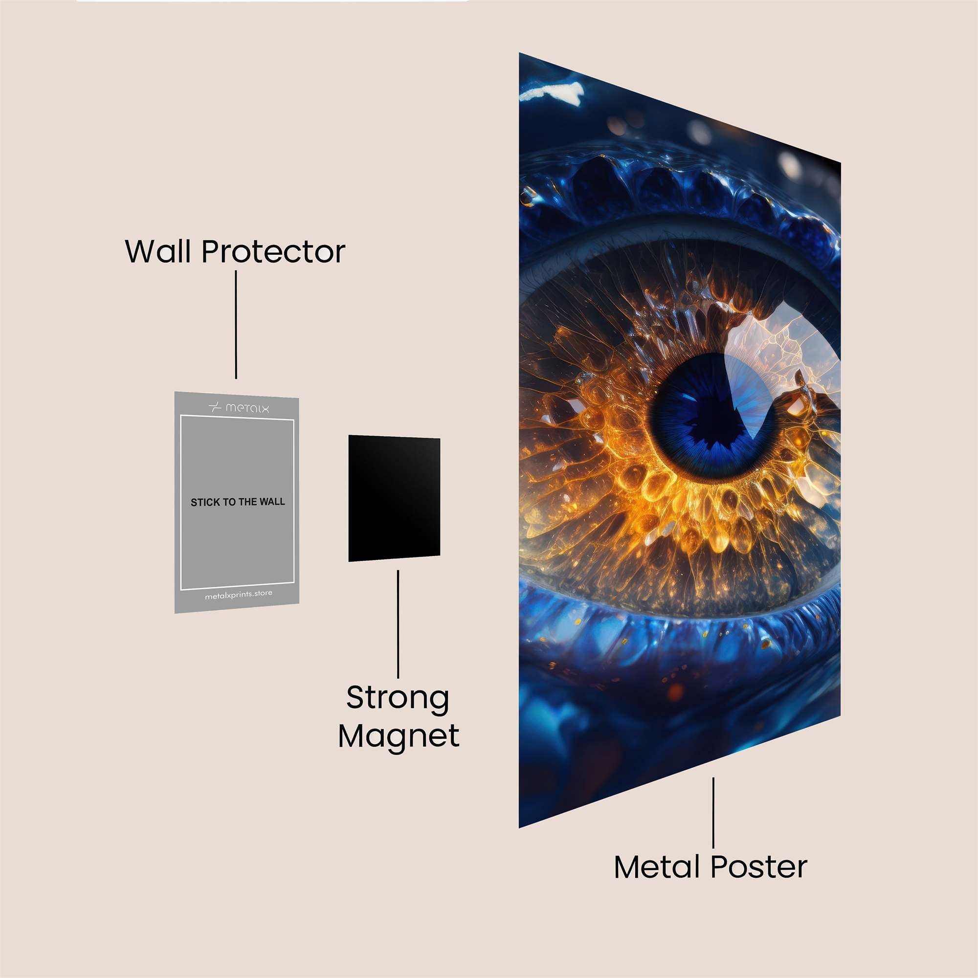Dragon Gaze Safe Wall Magnetic / M