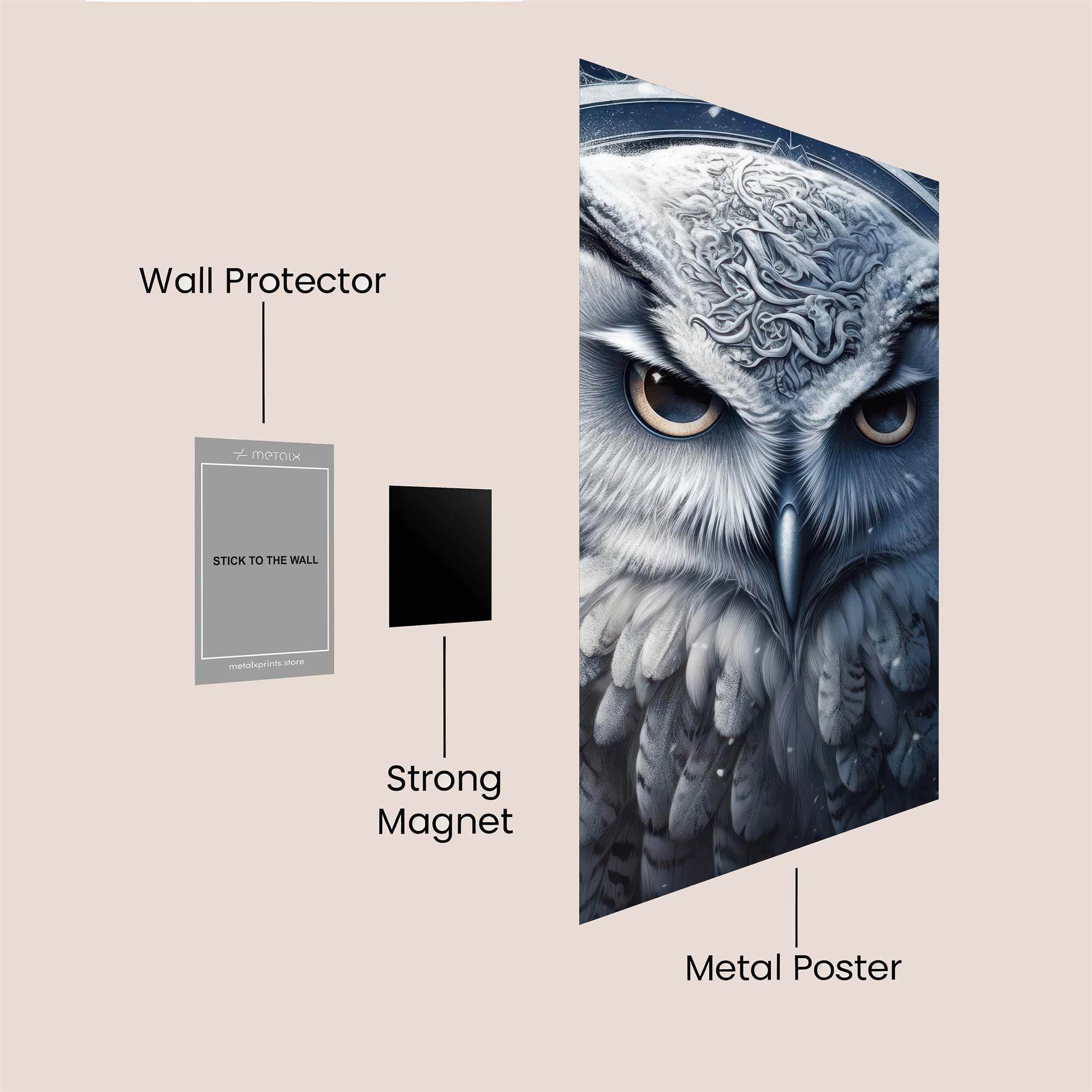 Owl Enigma Safe Wall Magnetic / M
