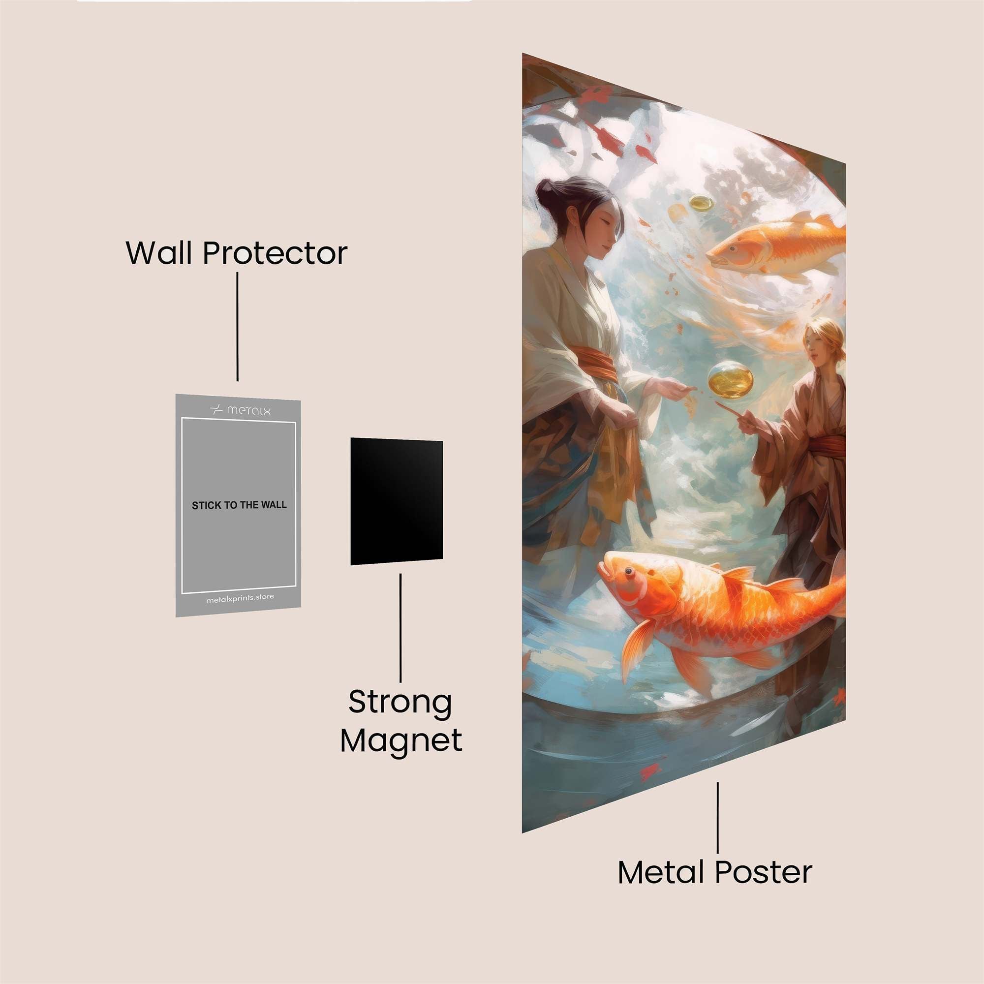 Koi Dreamscape Safe Wall Magnetic / M