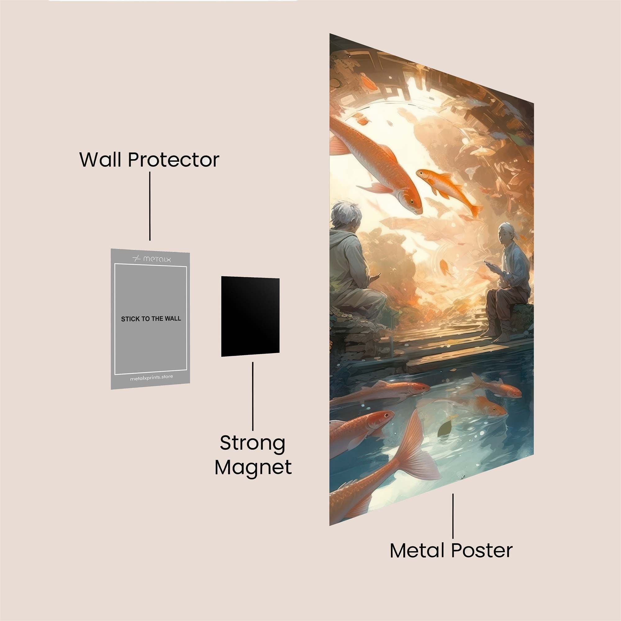 Koi Serenity Safe Wall Magnetic / M