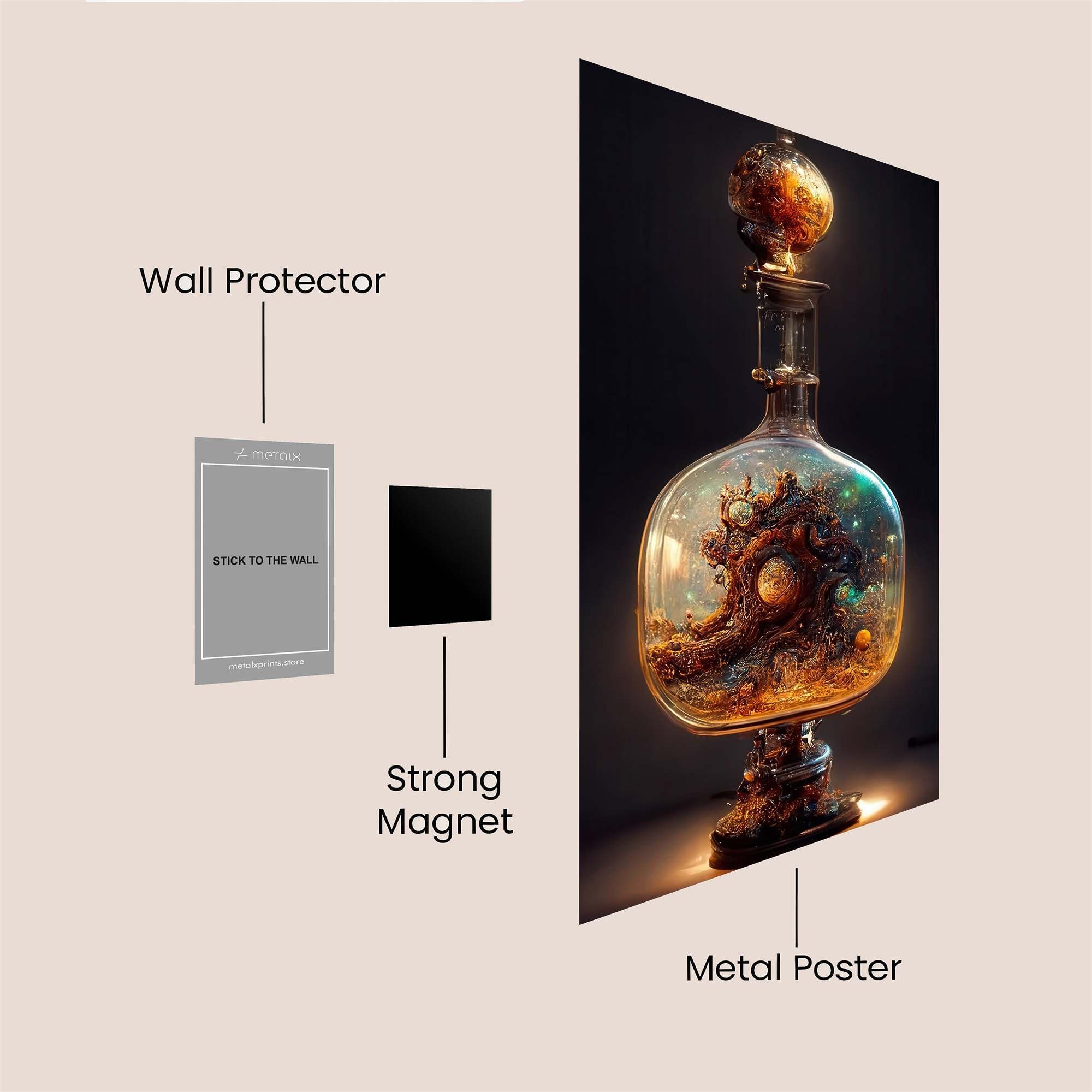 CosmicWhimsy Safe Wall Magnetic / M