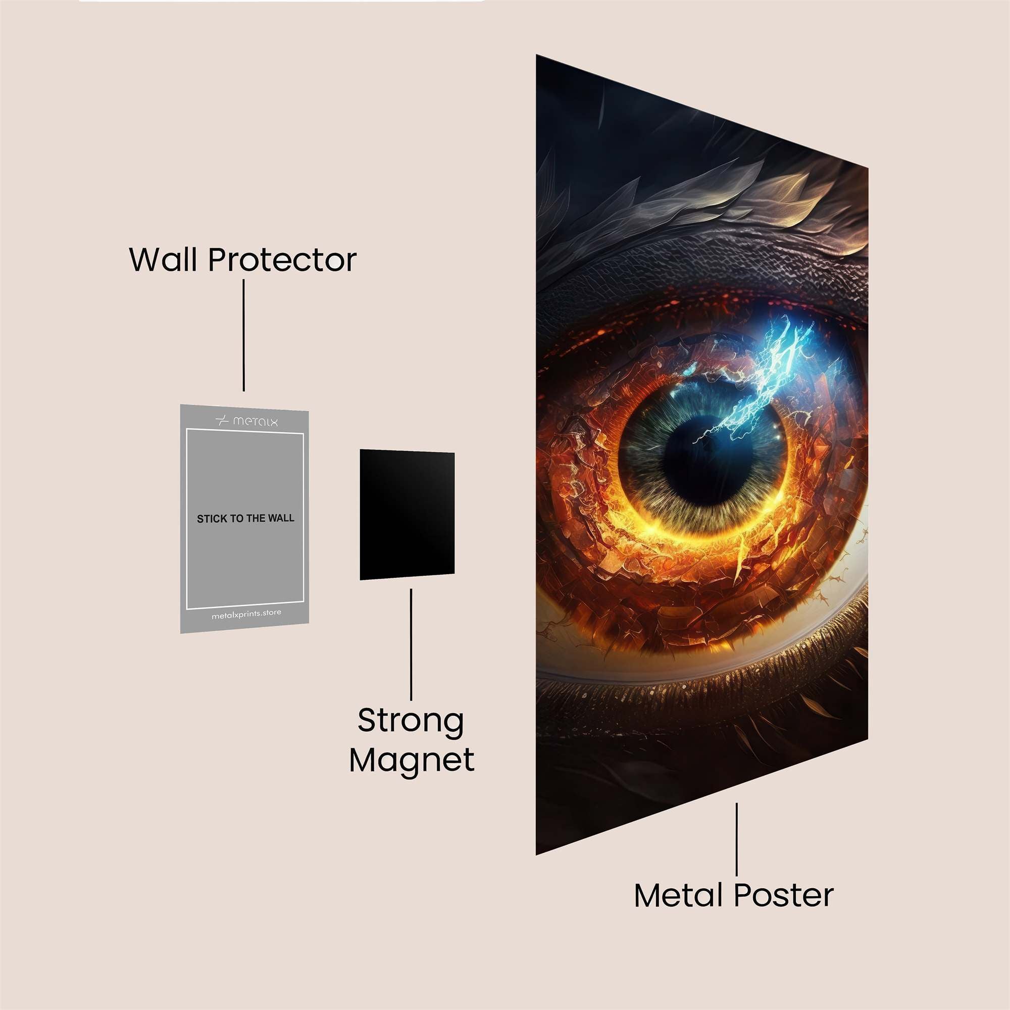 Dragon Fury Safe Wall Magnetic / M