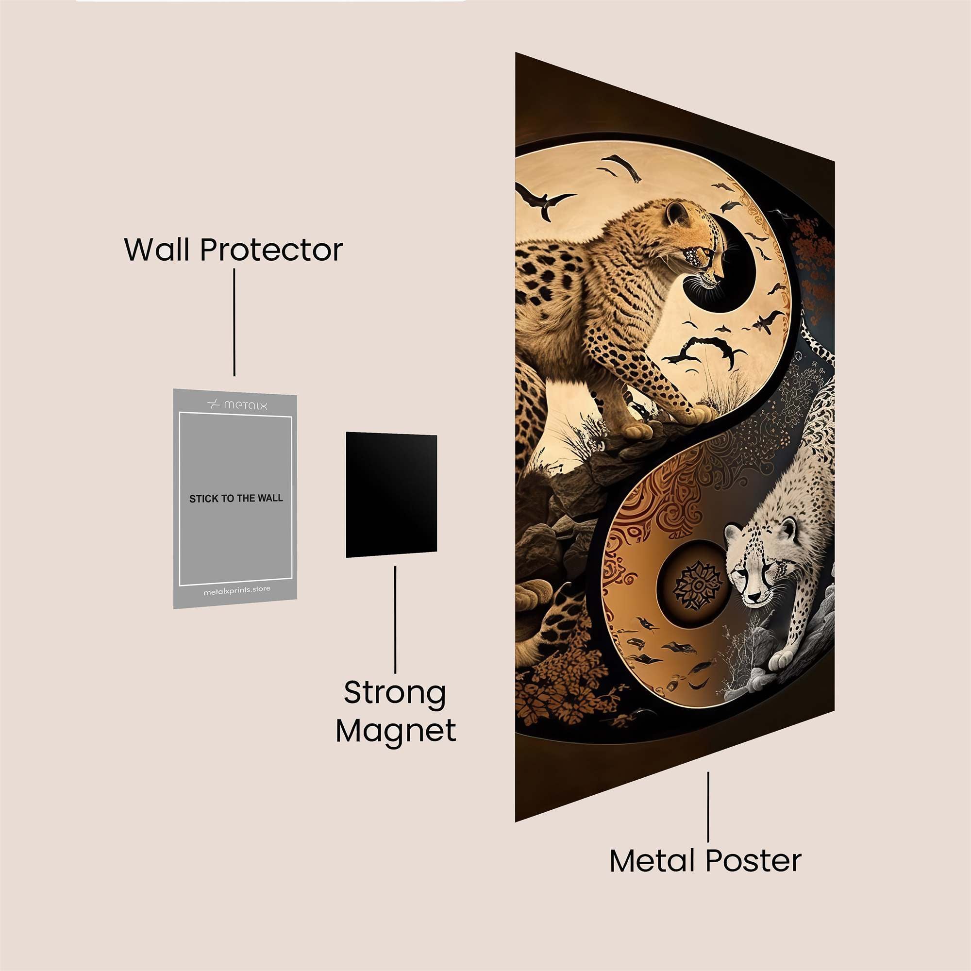 Cheetah Harmony Safe Wall Magnetic / M