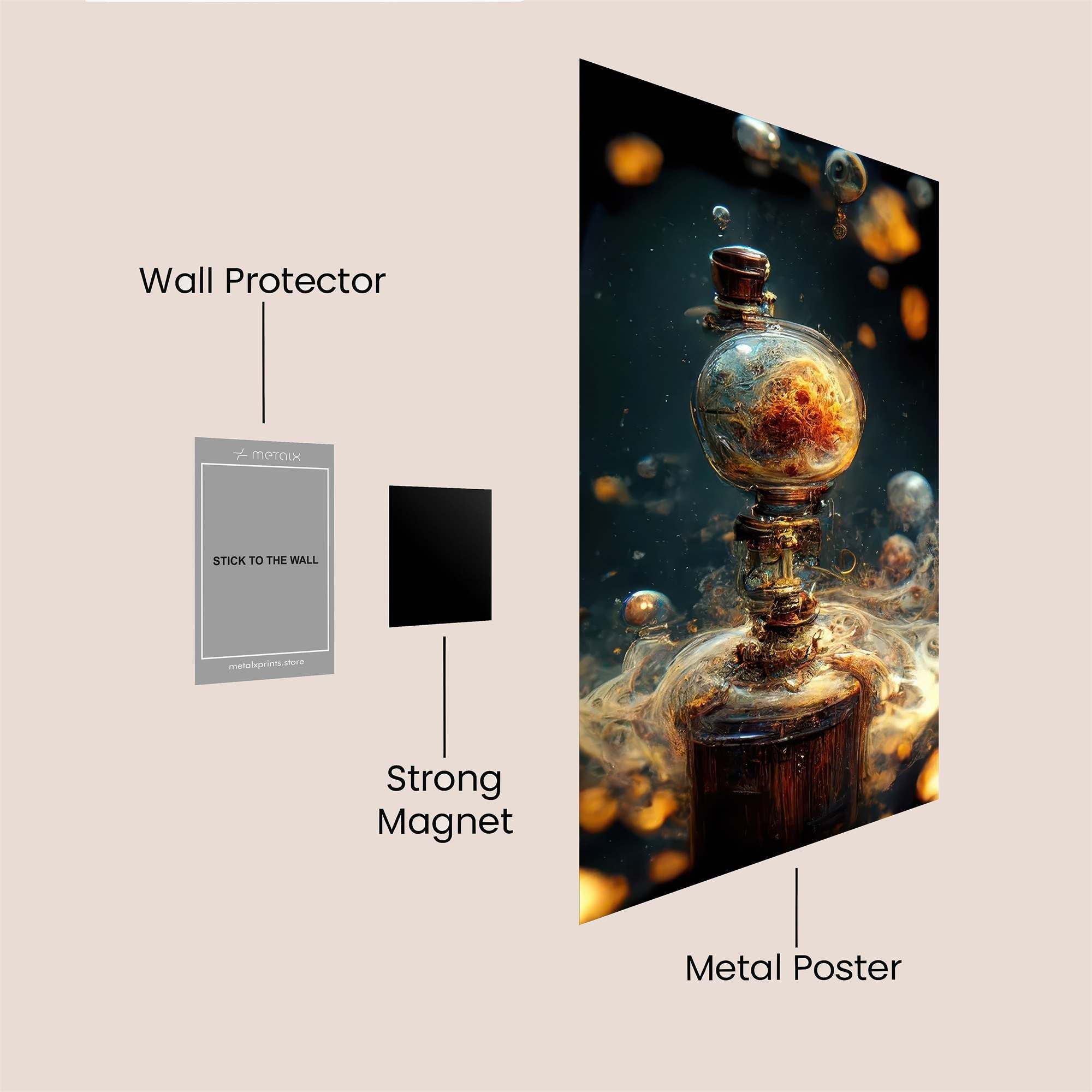 Cosmic Eruption Safe Wall Magnetic / M