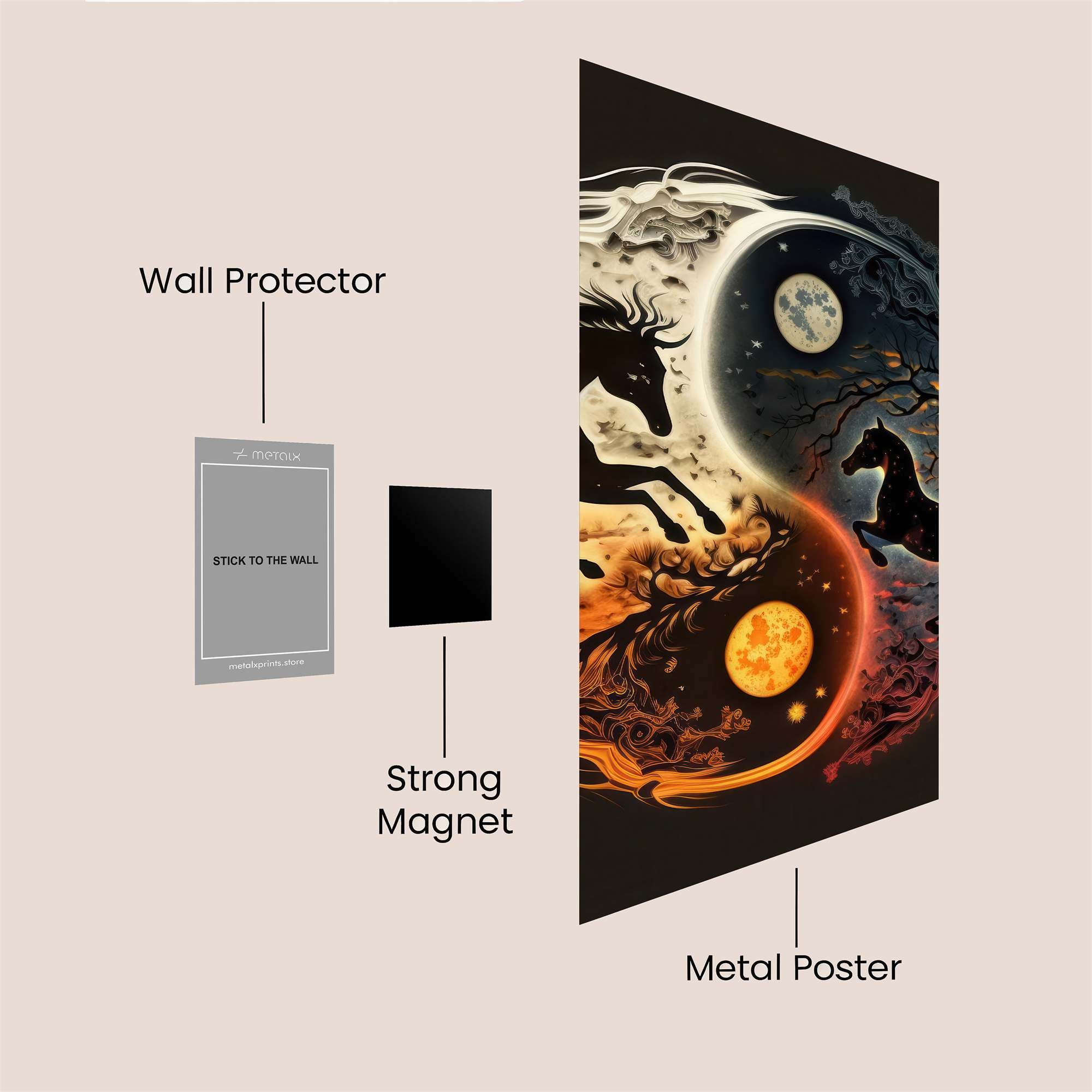 Equine Duality Safe Wall Magnetic / M