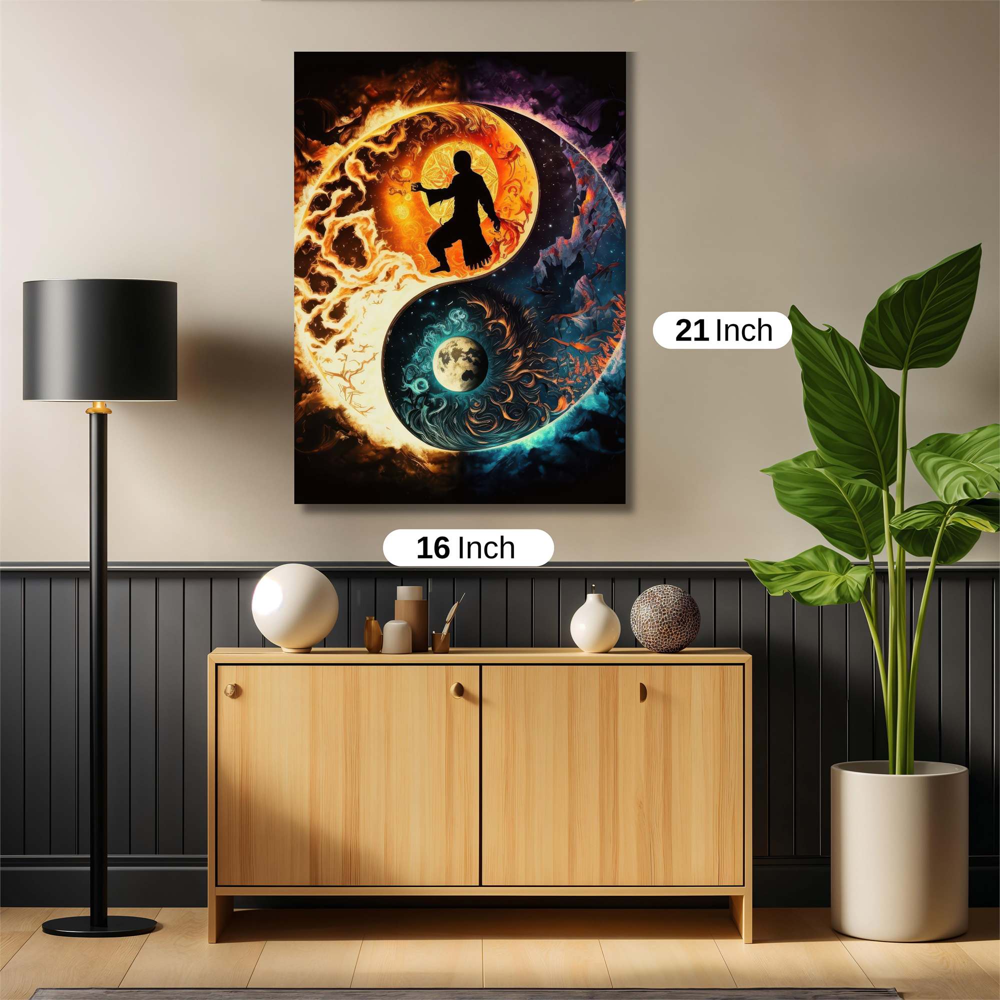 YinYang Warrior Safe Wall Magnetic / M