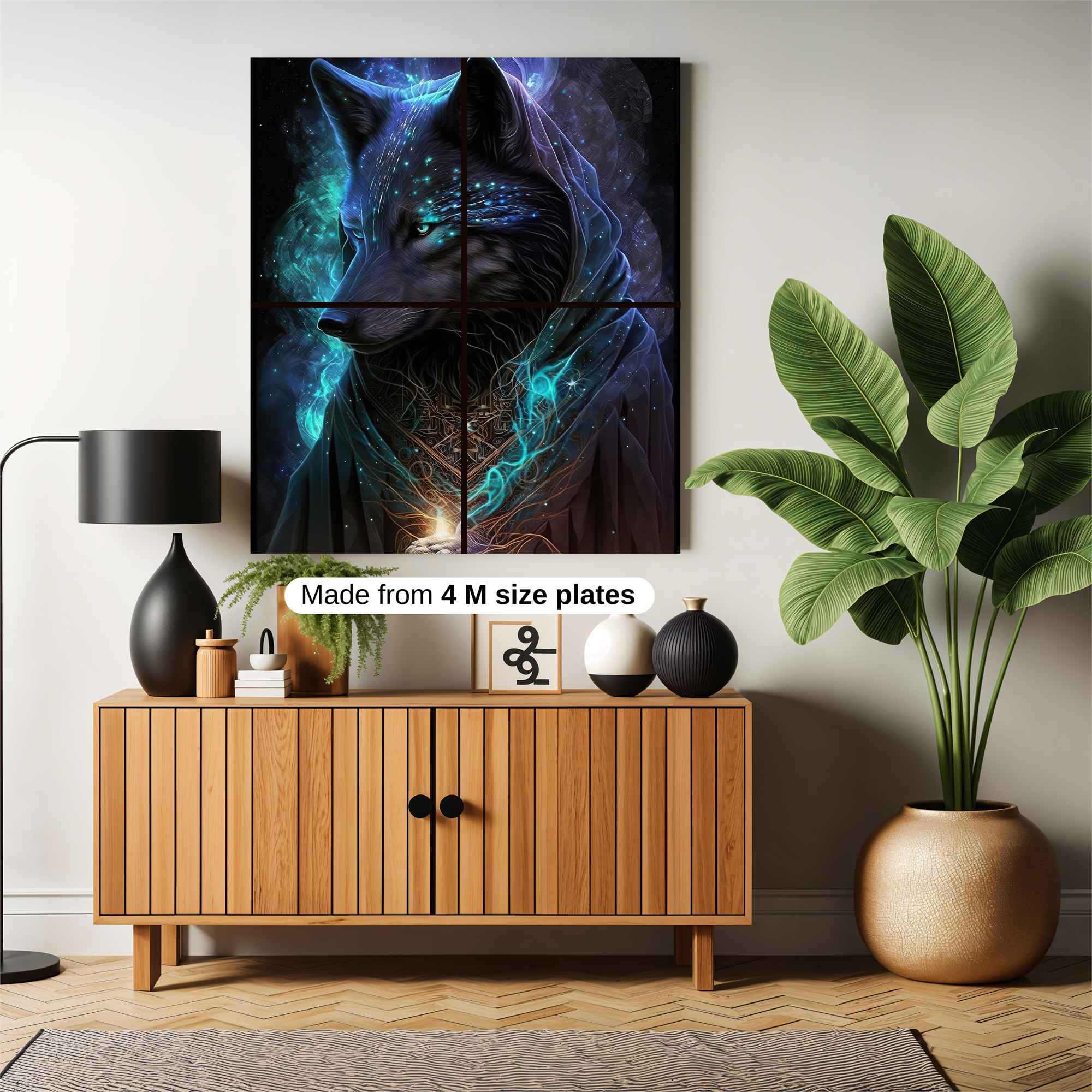 Mystic Wolf Safe Wall Magnetic / M