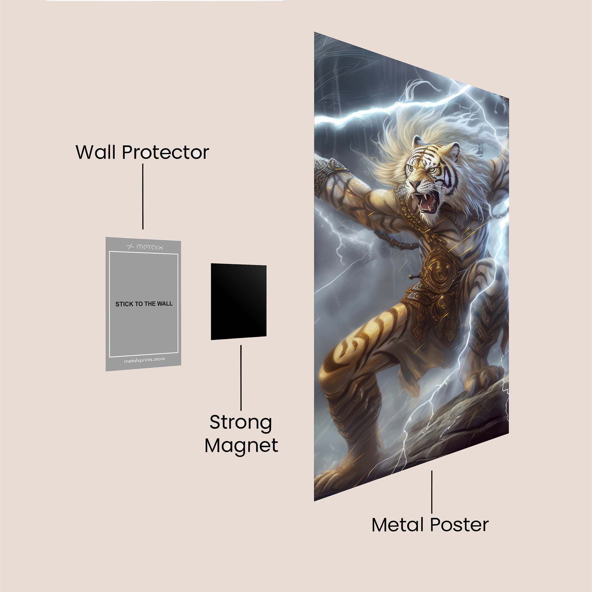 Tiger Tempest Safe Wall Magnetic / M
