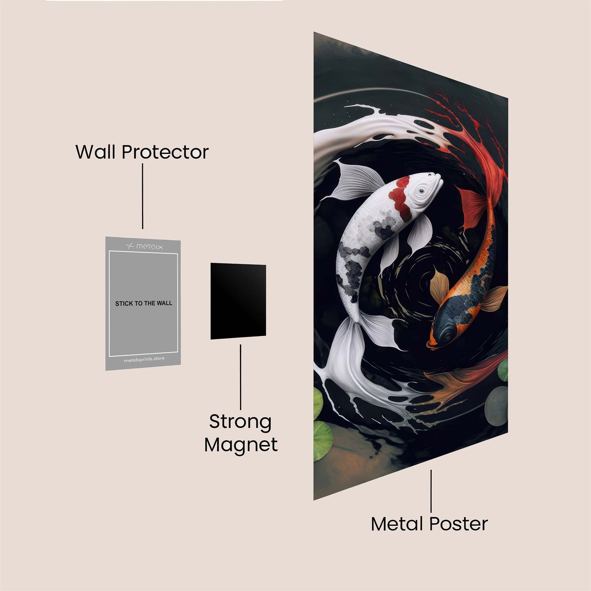 Koi Harmony Safe Wall Magnetic / M