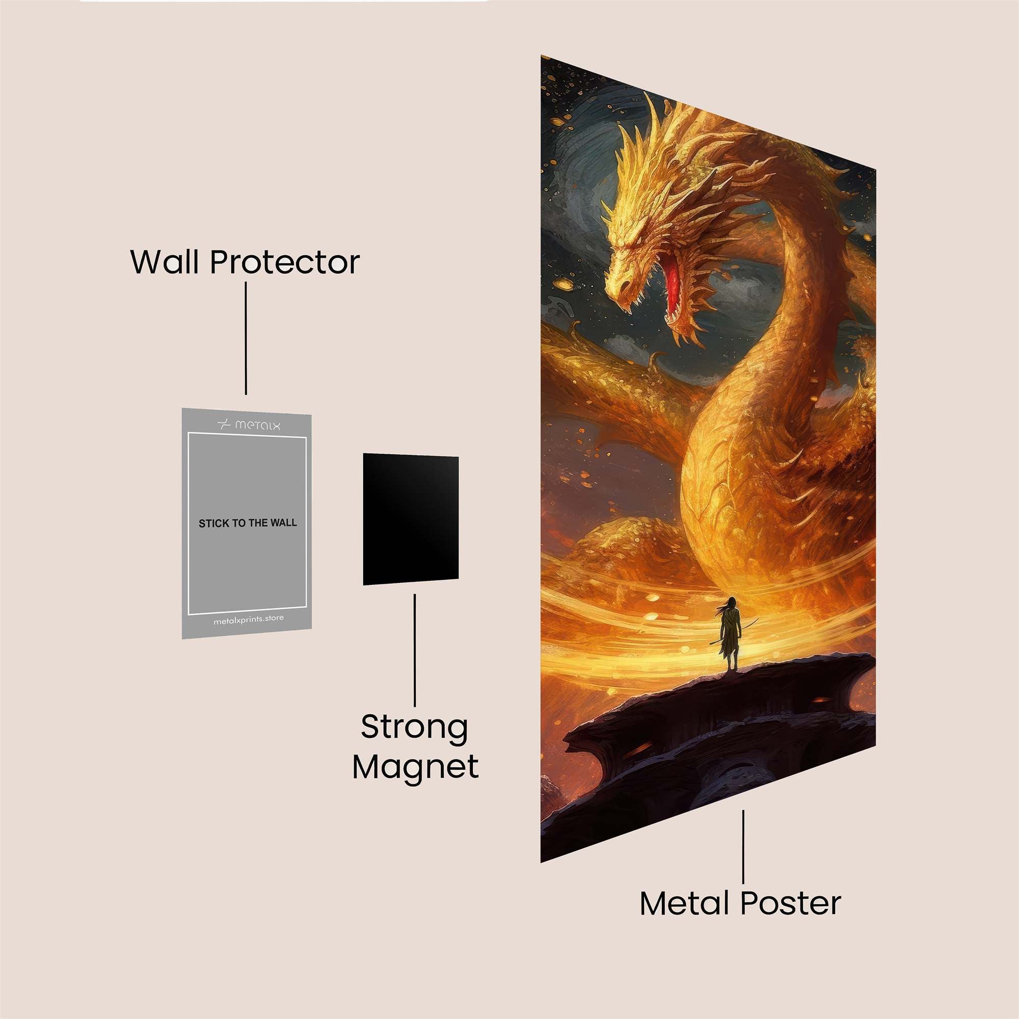 KingMajestic Safe Wall Magnetic / M