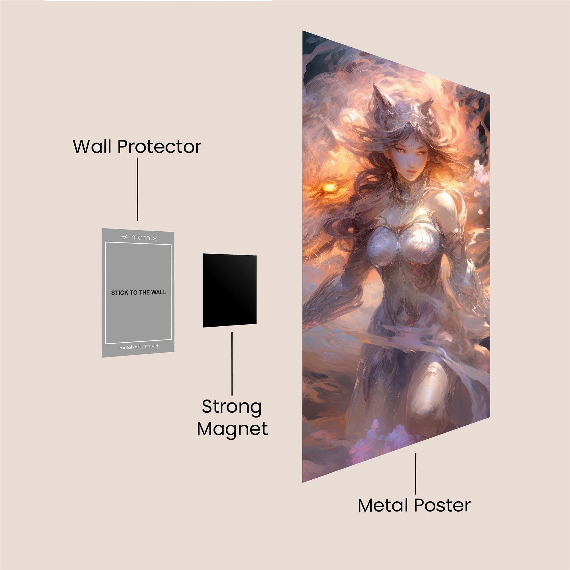 Wolf Radiance Safe Wall Magnetic / M