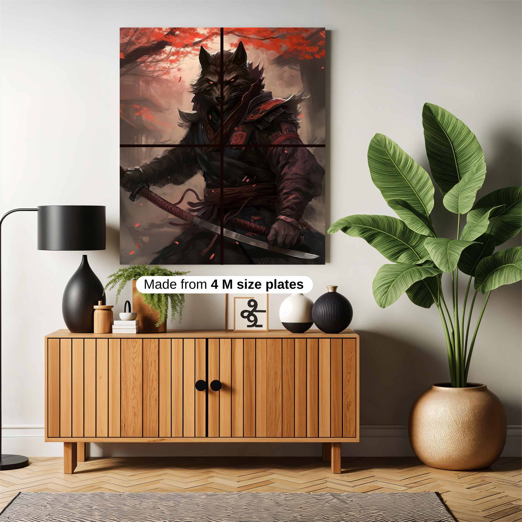 Wolf Samurai Safe Wall Magnetic / M