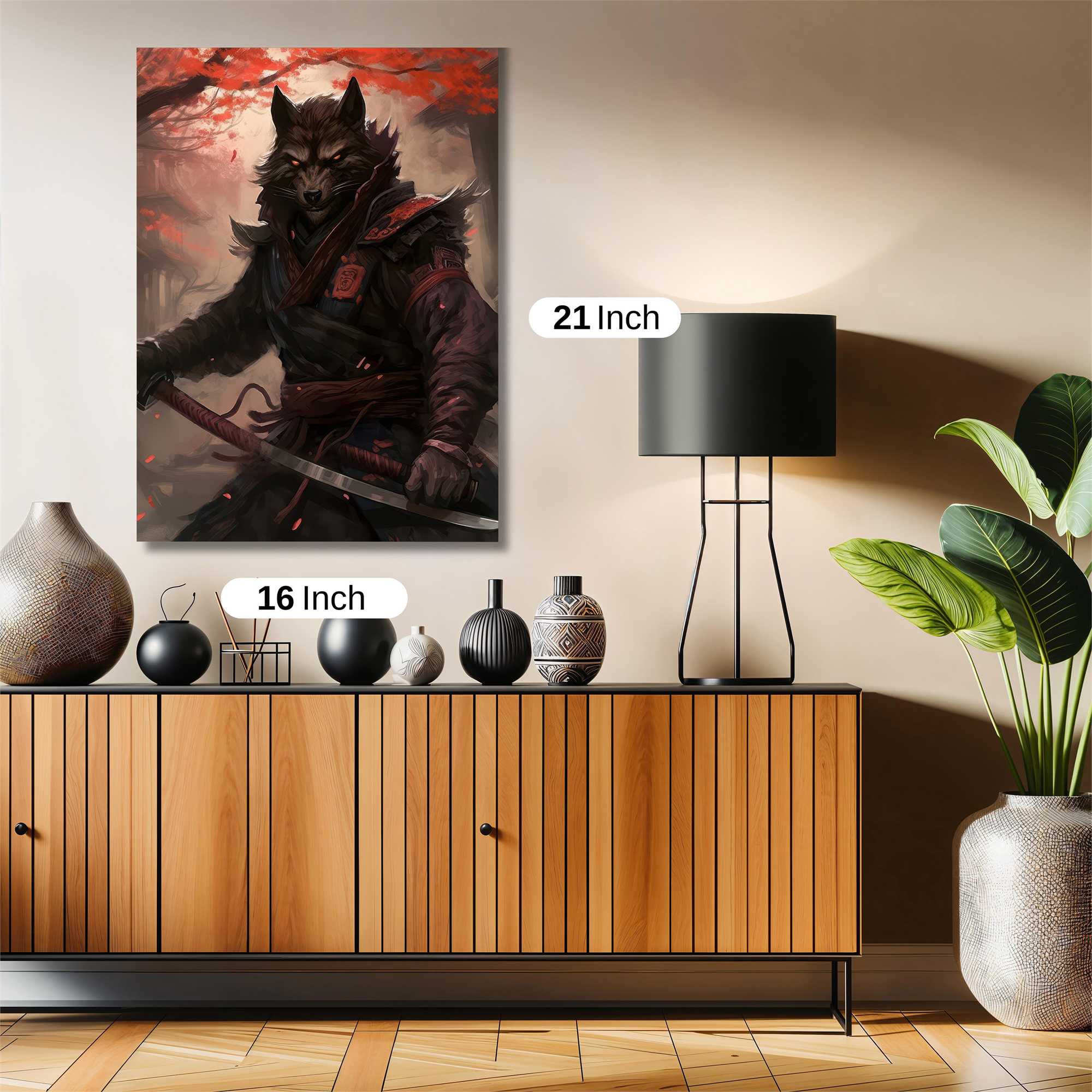 Wolf Samurai Safe Wall Magnetic / M
