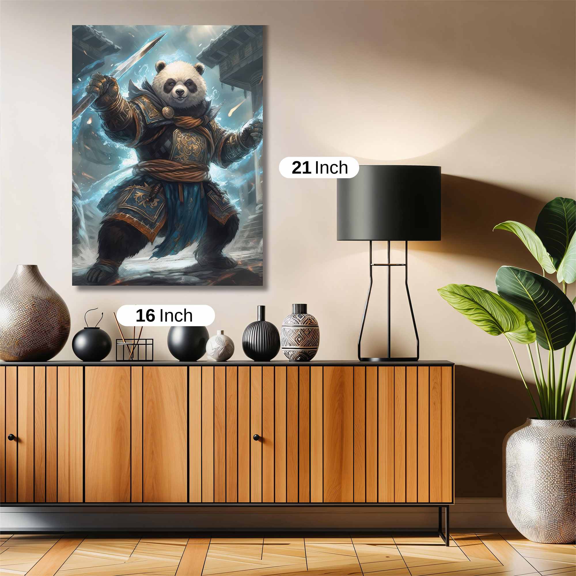 Panda Warrior Safe Wall Magnetic / M