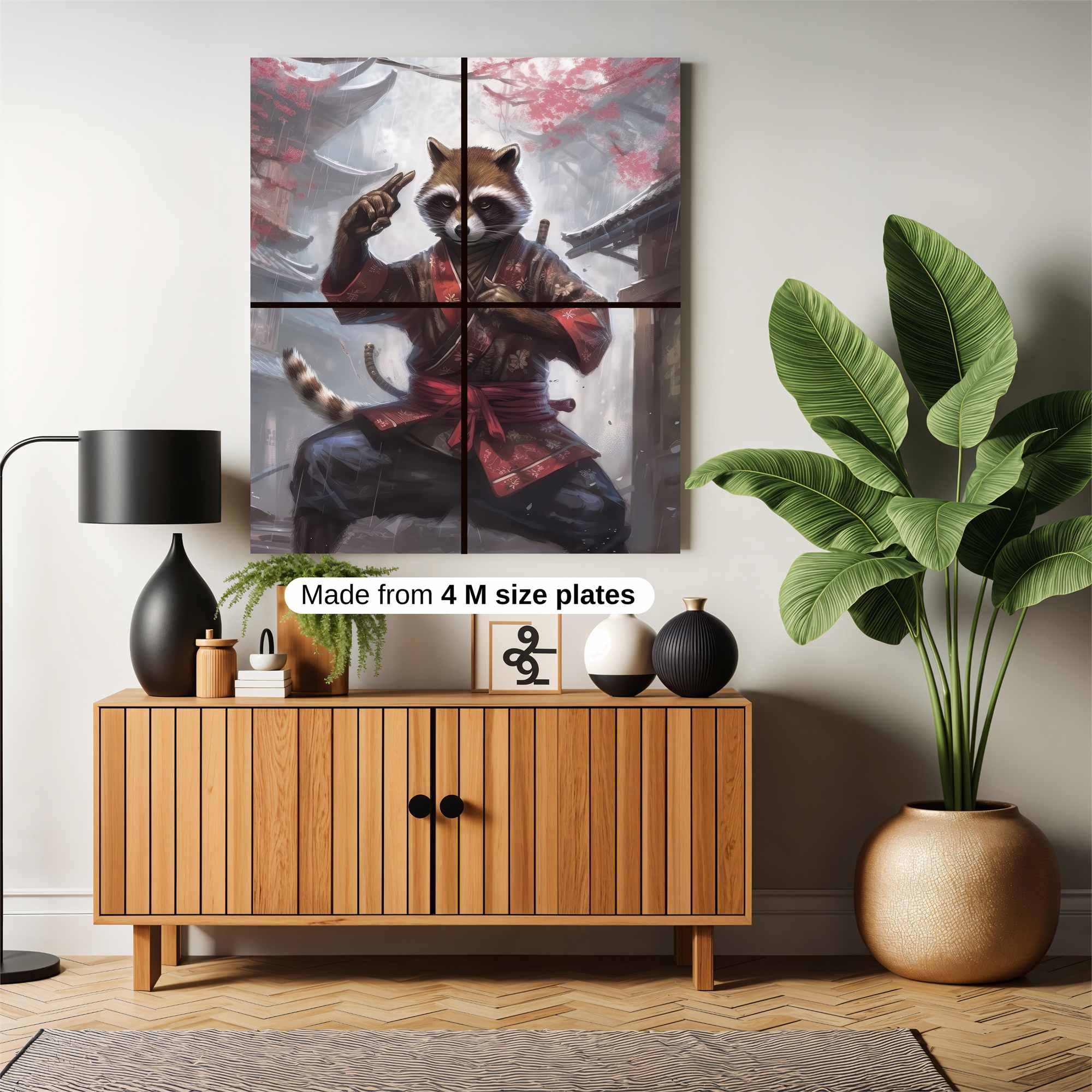 Raccoon Ronin Safe Wall Magnetic / M