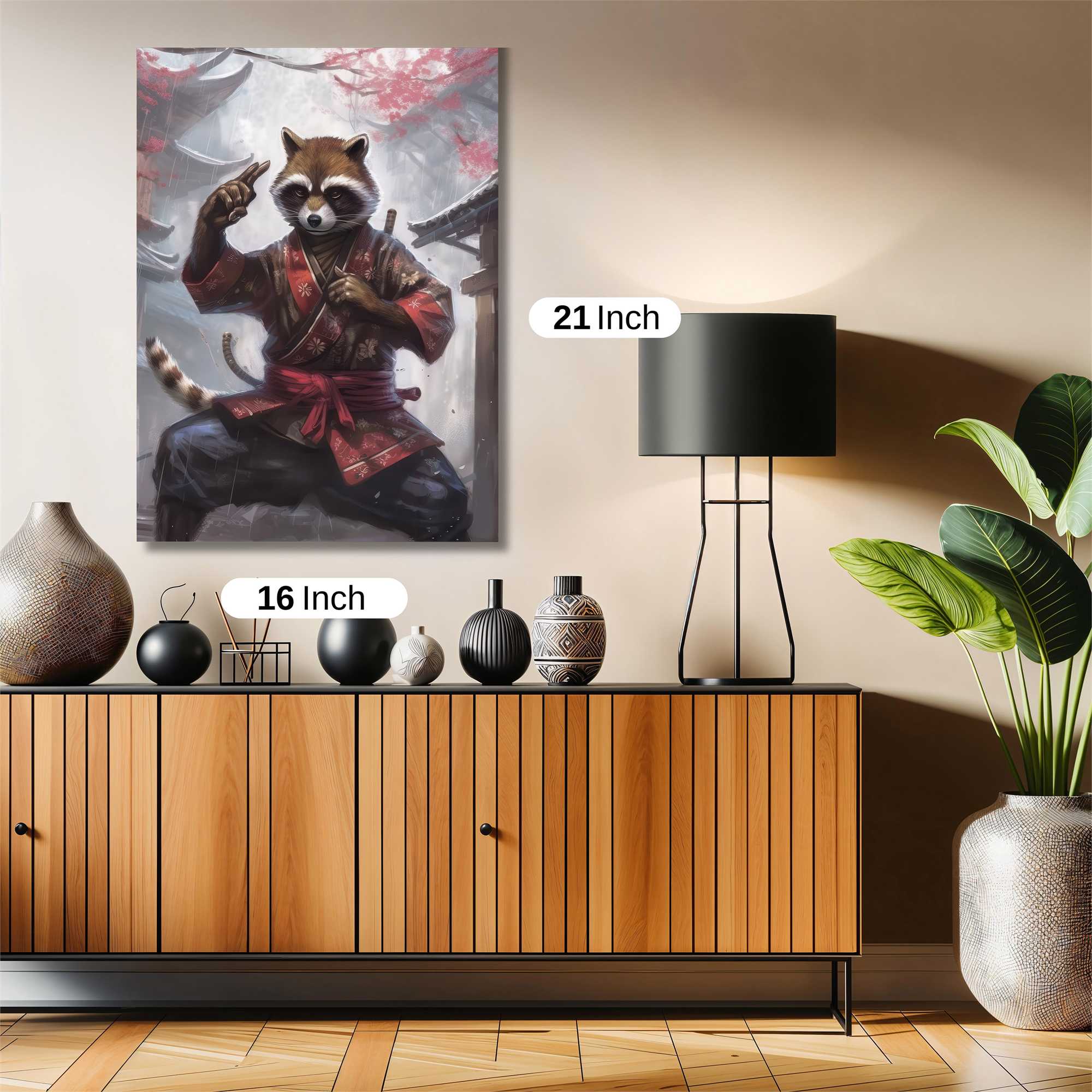 Raccoon Ronin Safe Wall Magnetic / M