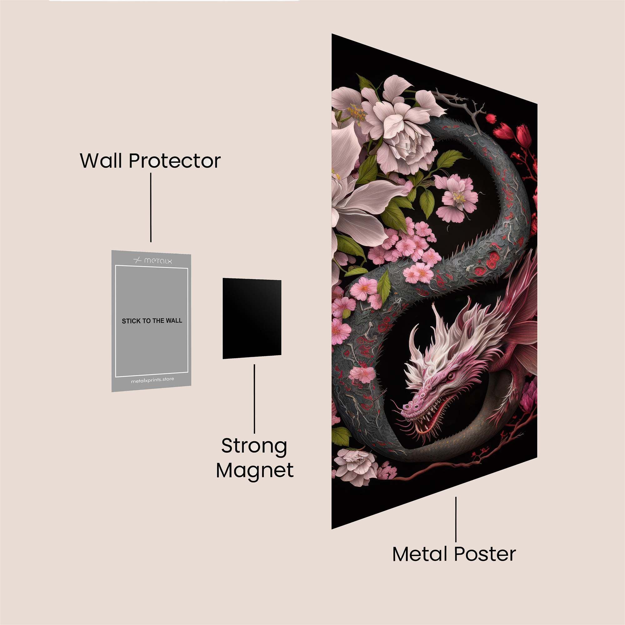 Dragon Serenity Safe Wall Magnetic / M