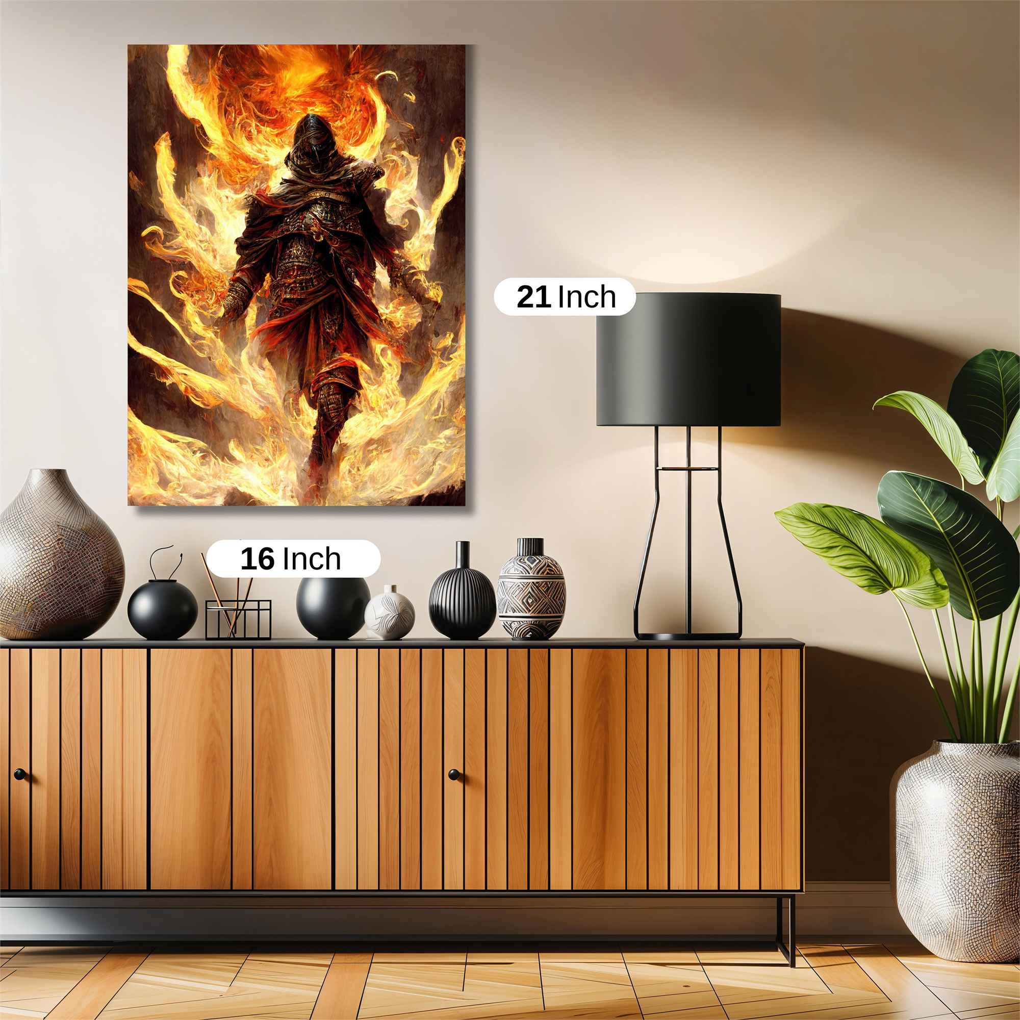 Inferno Warrior Safe Wall Magnetic / M