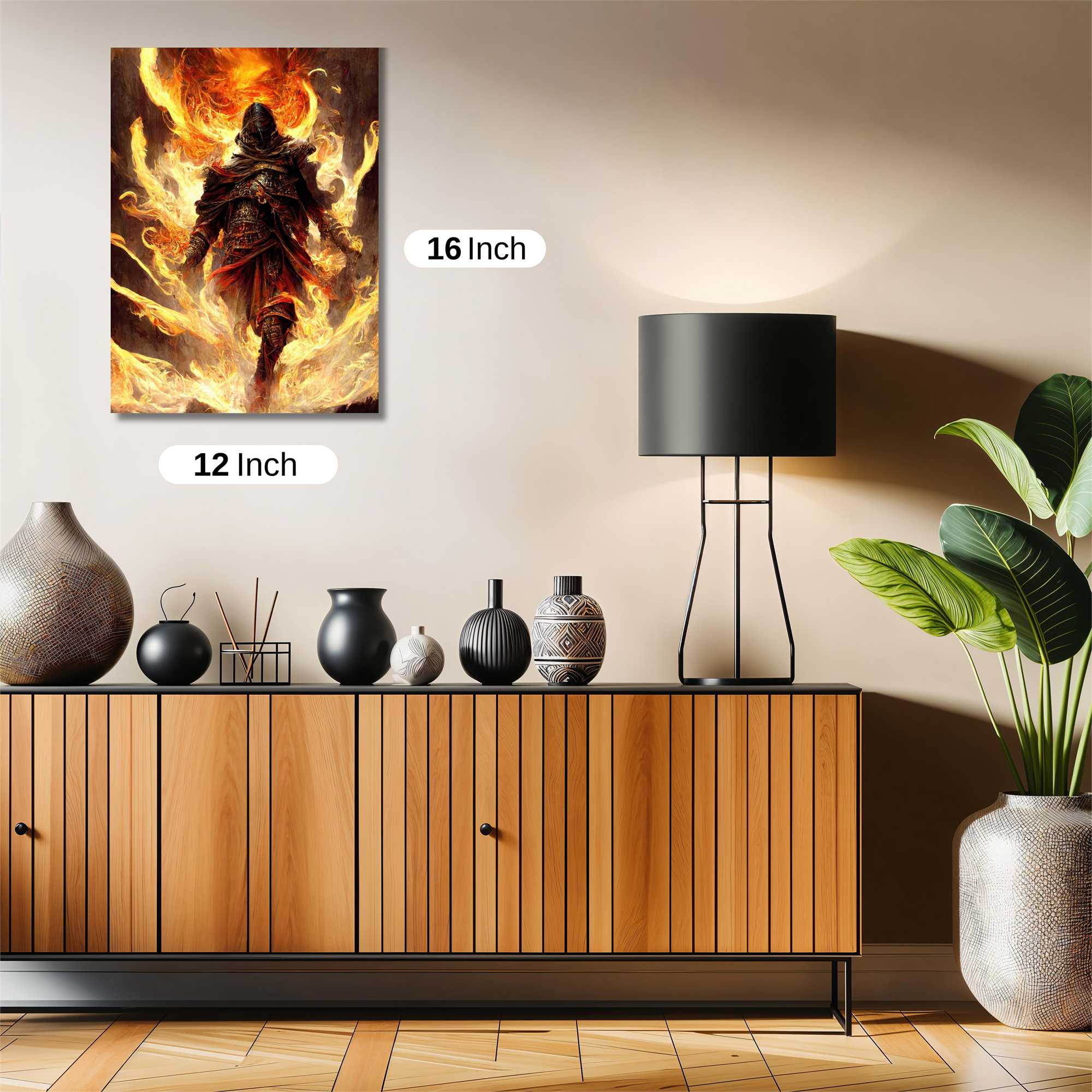 Inferno Warrior Safe Wall Magnetic / M