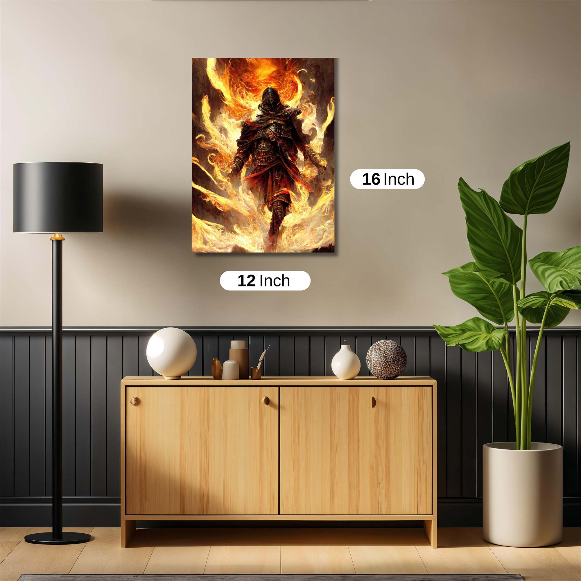 Inferno Warrior Safe Wall Magnetic / M
