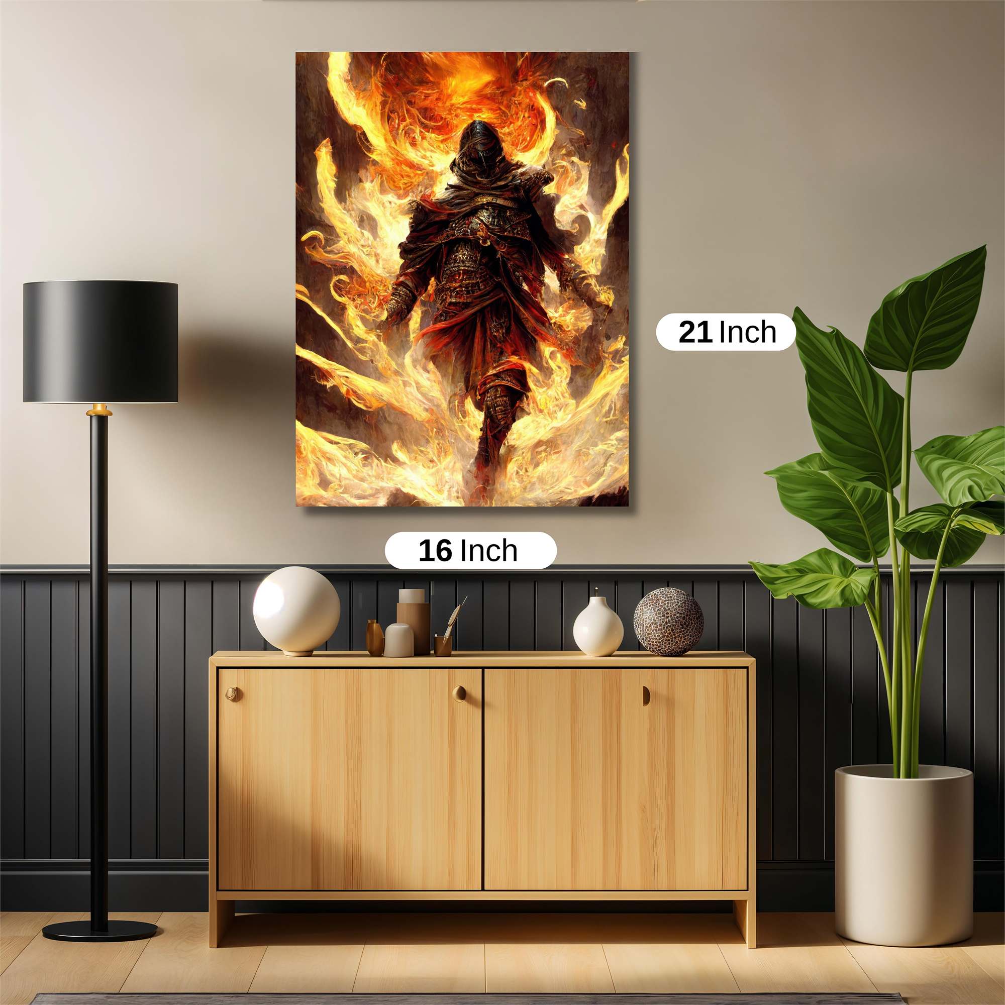 Inferno Warrior Safe Wall Magnetic / M