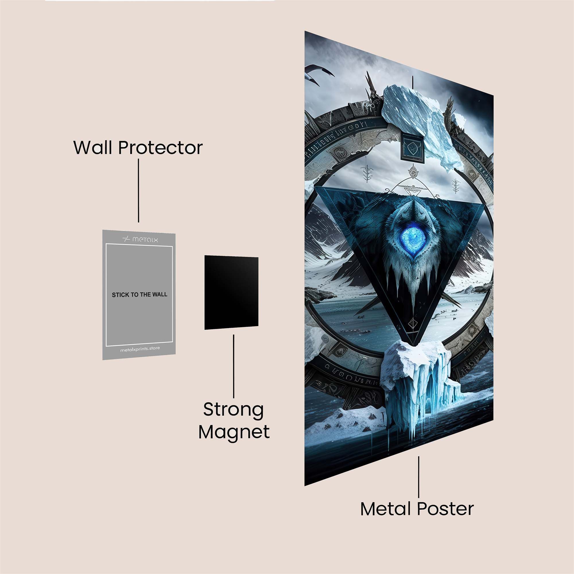 Erebus Whisper Safe Wall Magnetic / M