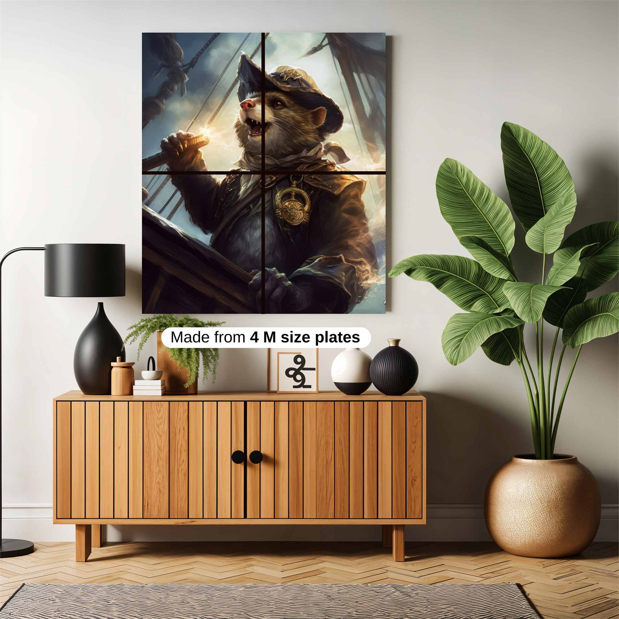 Captain Whiskers Safe Wall Magnetic / M