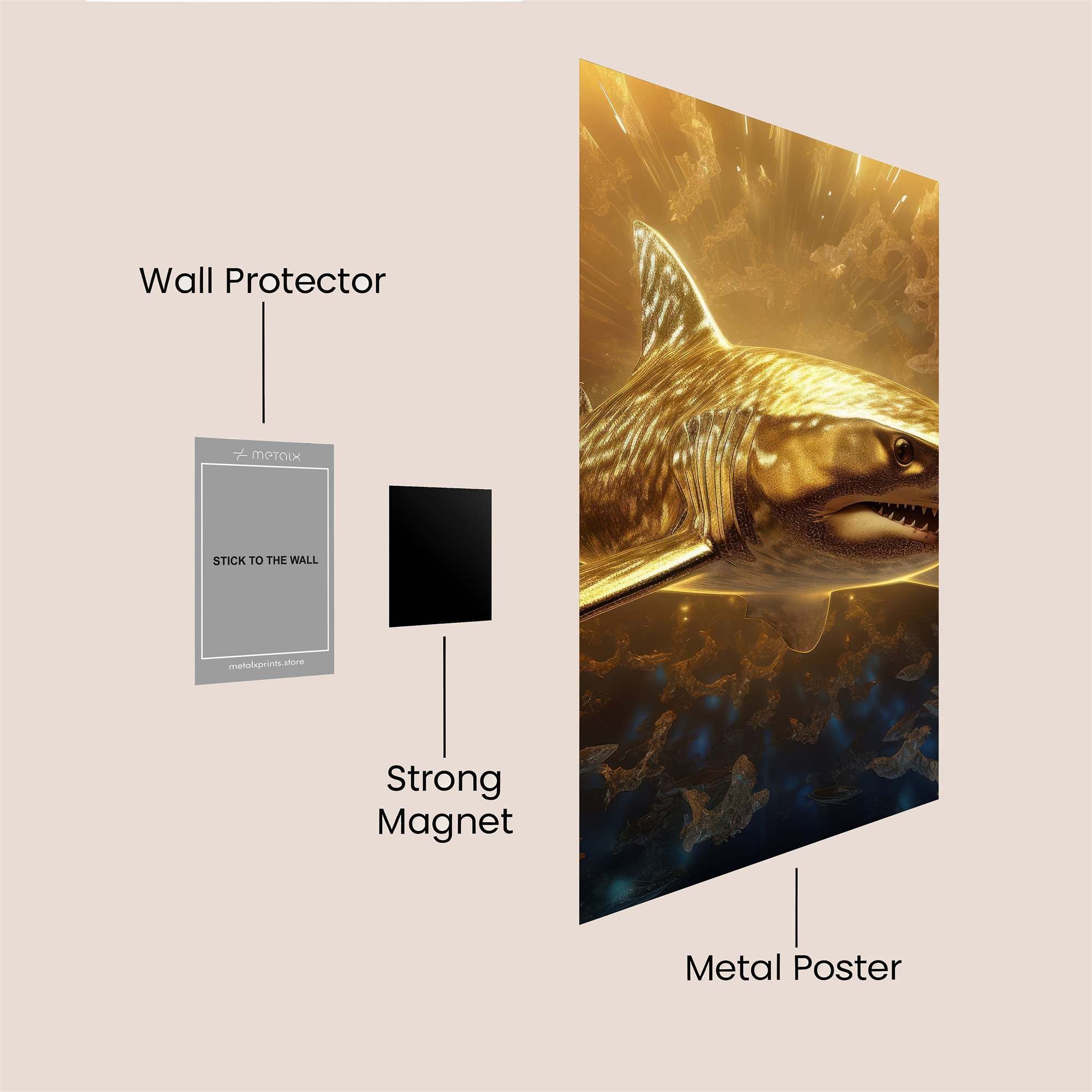 Golden Majesty Safe Wall Magnetic / M
