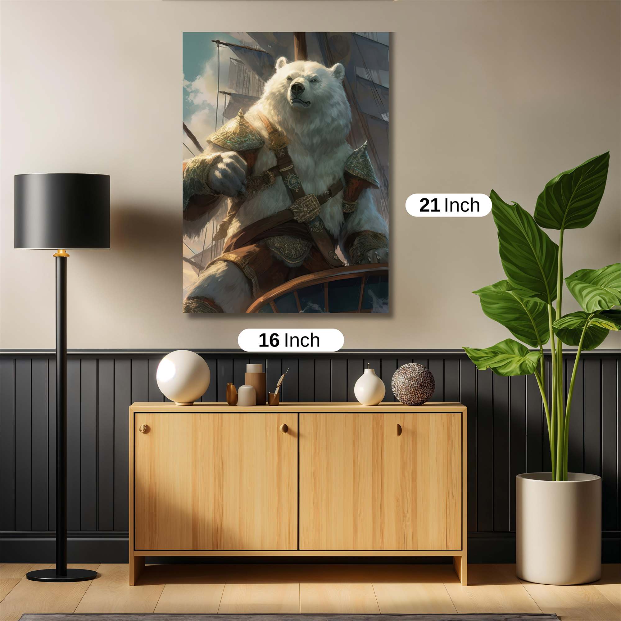 Bear Captain Safe Wall Magnetic / M