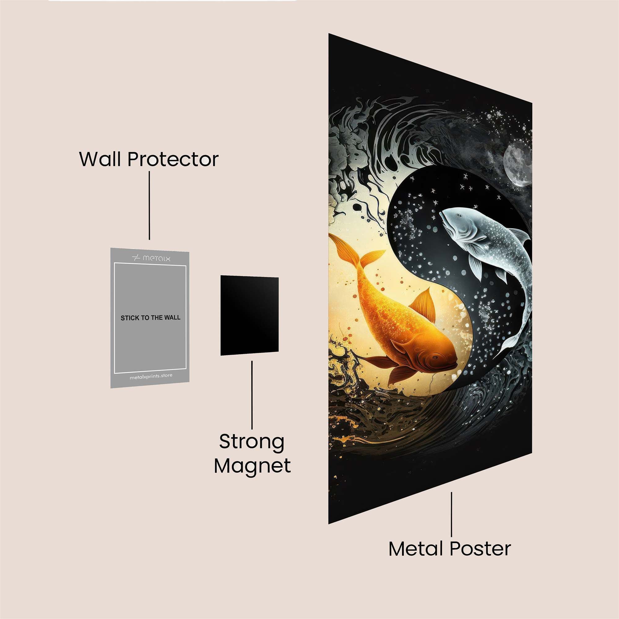 Koi Harmony Safe Wall Magnetic / M