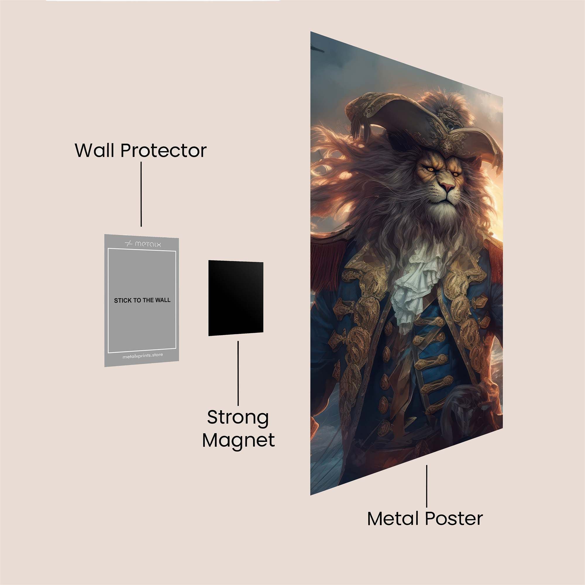 Lion Captain Safe Wall Magnetic / M