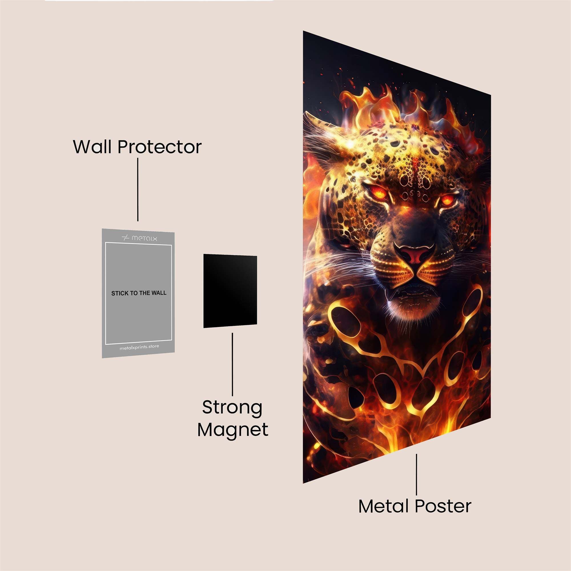 Inferno Jaguar Safe Wall Magnetic / M
