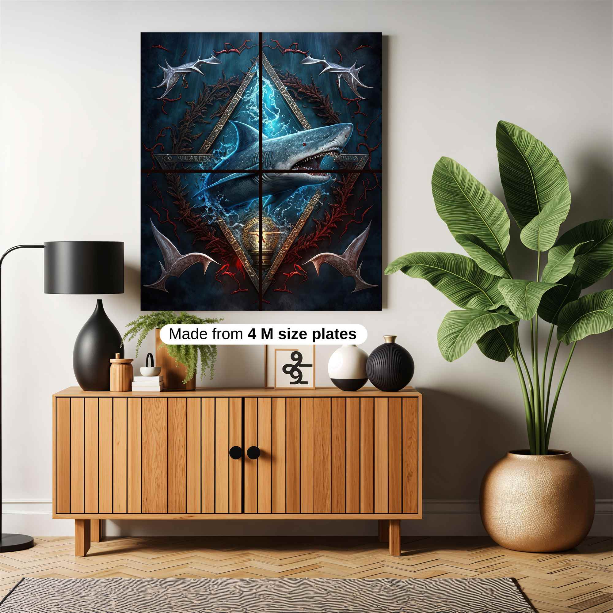 Shark Menace Safe Wall Magnetic / M