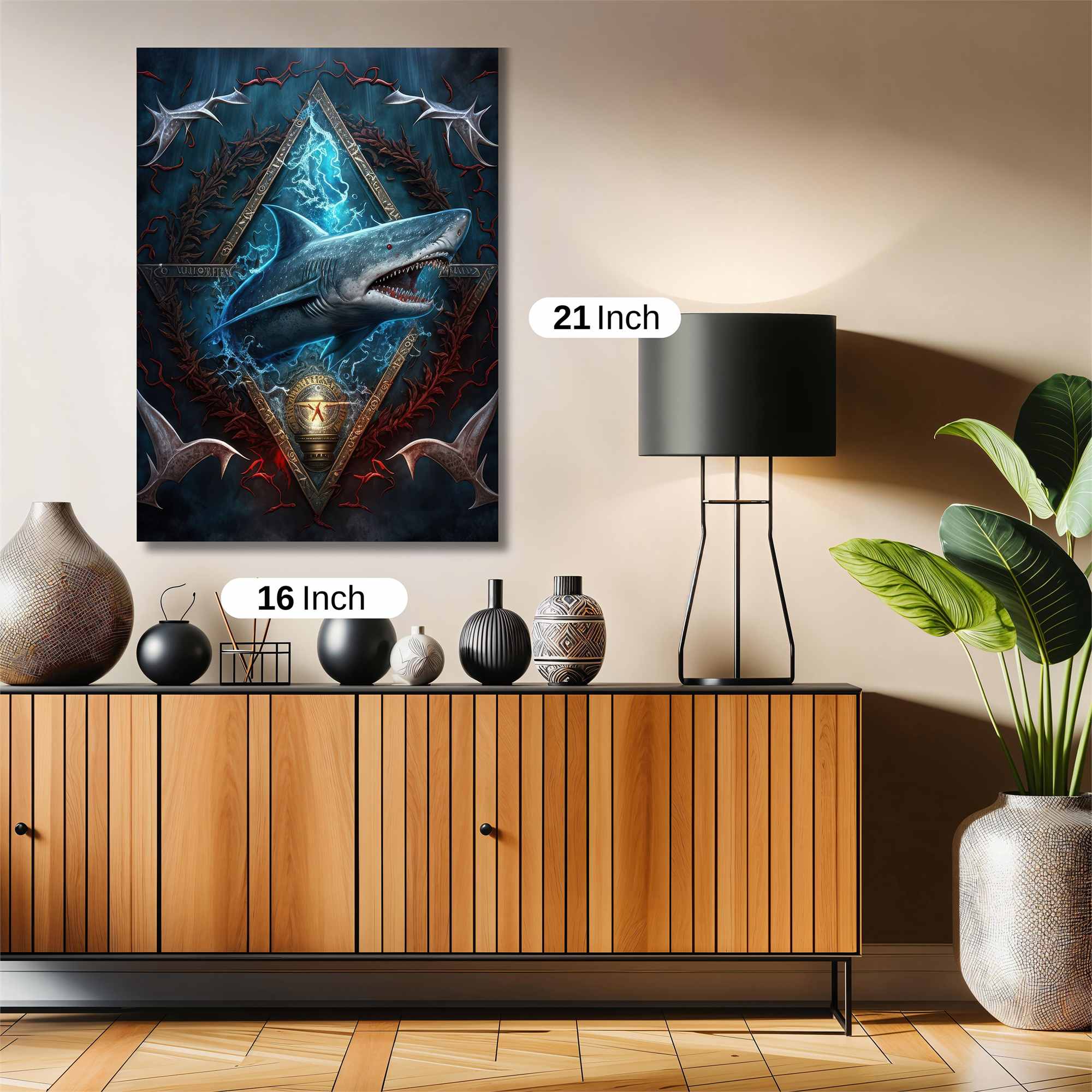 Shark Menace Safe Wall Magnetic / M
