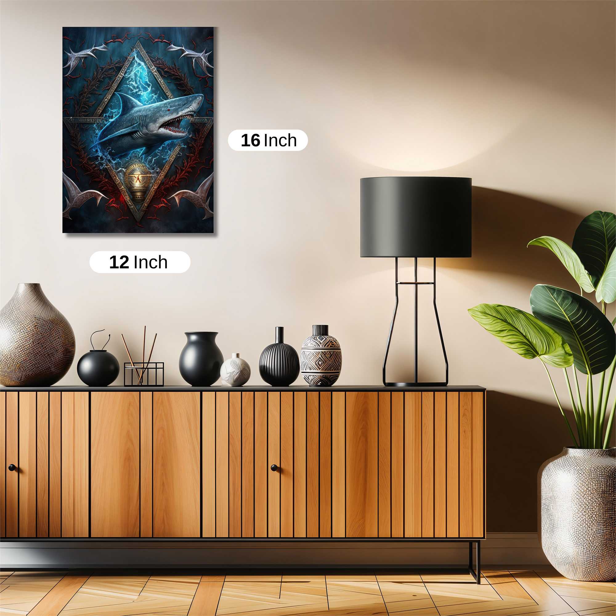 Shark Menace Safe Wall Magnetic / M