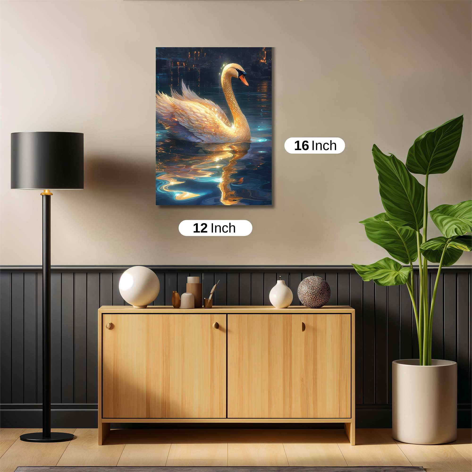 Golden Serenity Safe Wall Magnetic / M