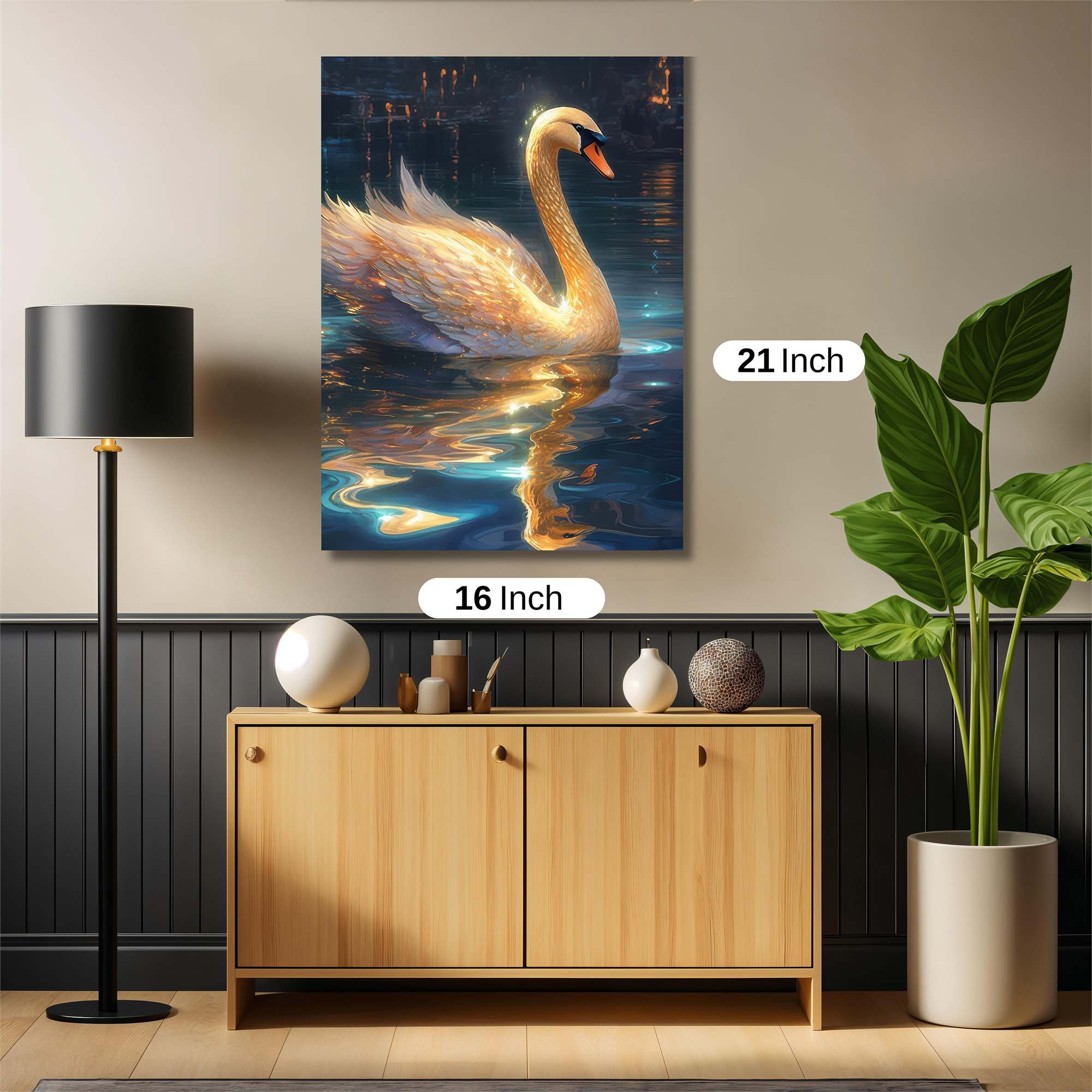 Golden Serenity Safe Wall Magnetic / M